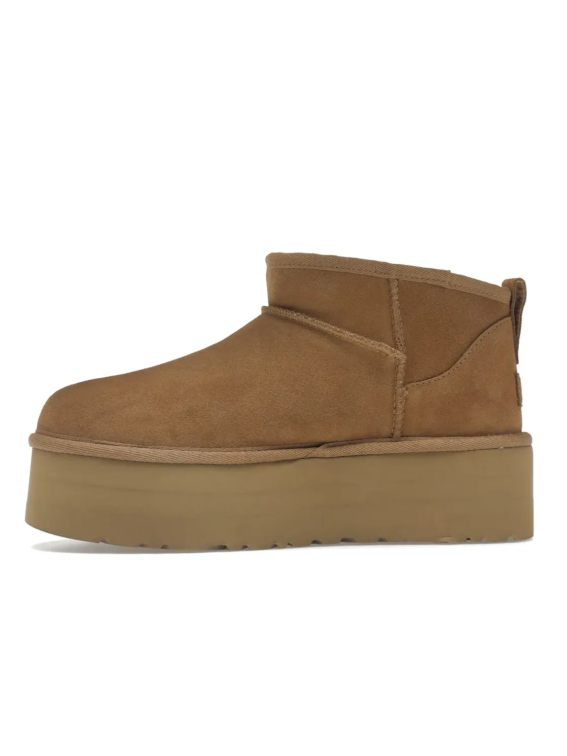 Ботинки челси женские UGG Classic Ultra Mini Platform — изображение 3 из 4, каштановый