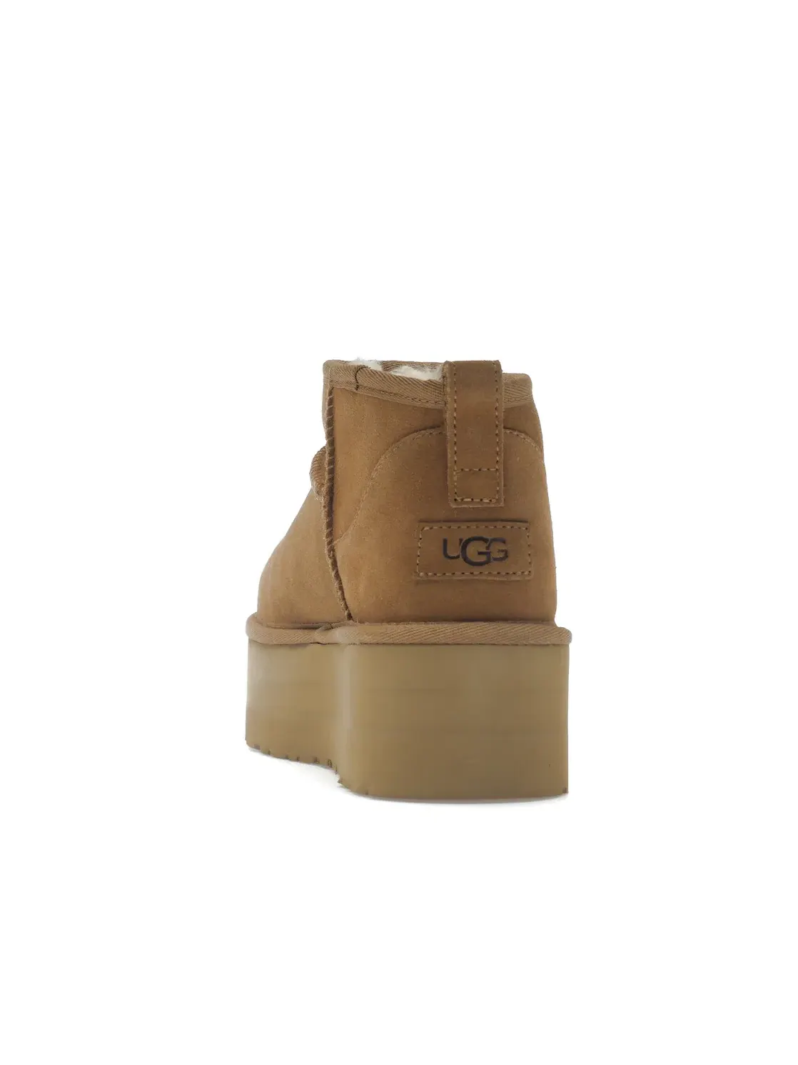 Ботинки челси женские UGG Classic Ultra Mini Platform — изображение 4 из 4, каштановый
