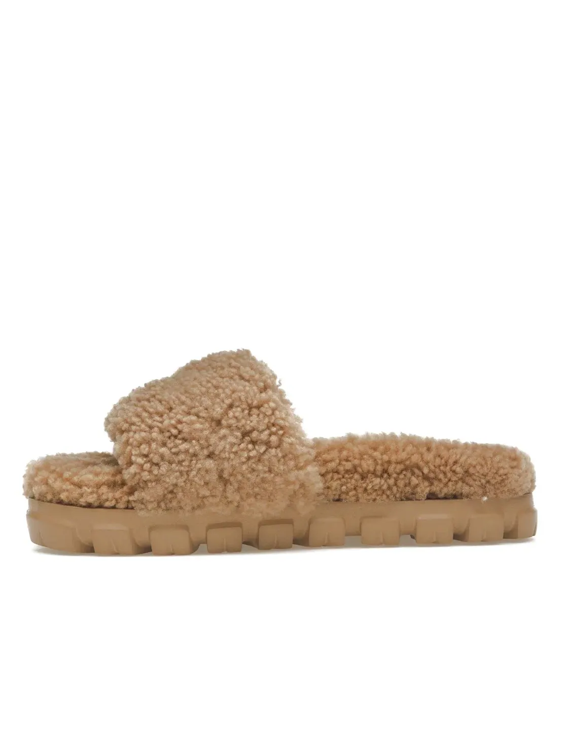 Шлепанцы женские UGG Cozetta Curly Slide — изображение 3 из 4, каштановый