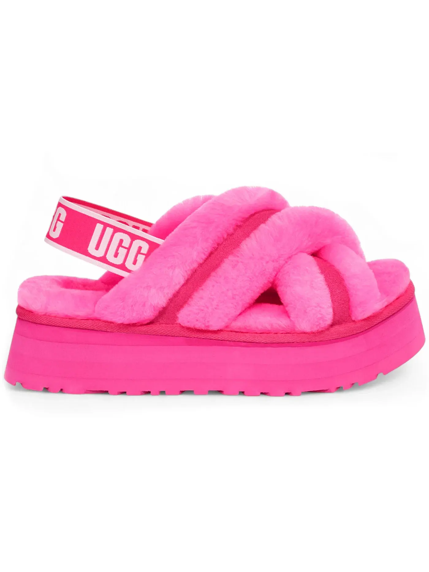 Сандалии женские UGG Disco Cross Slide — изображение 1 из 1, розовый