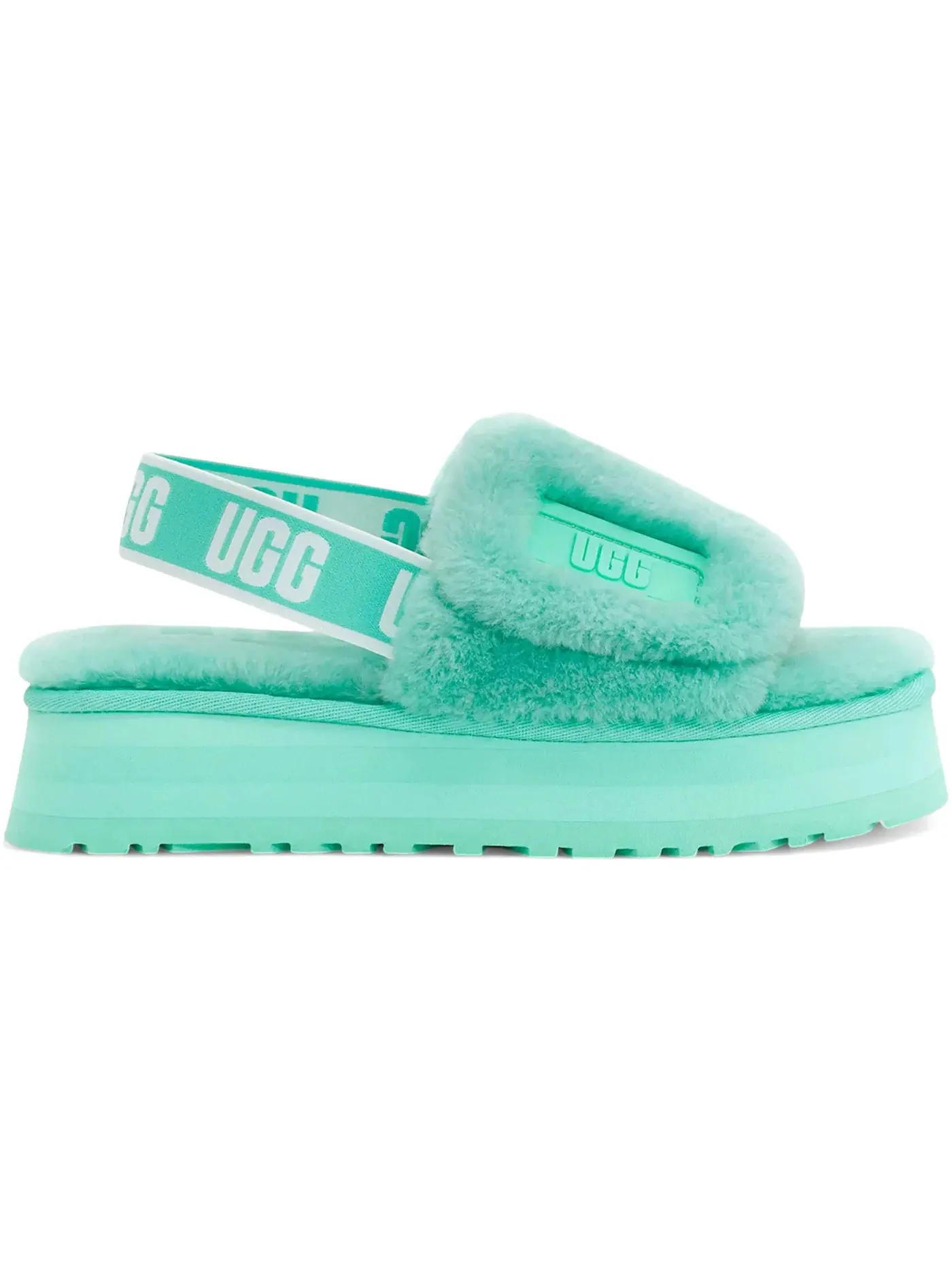 Сандалии женские UGG Disco Slide — изображение 1 из 1, бирюзовый