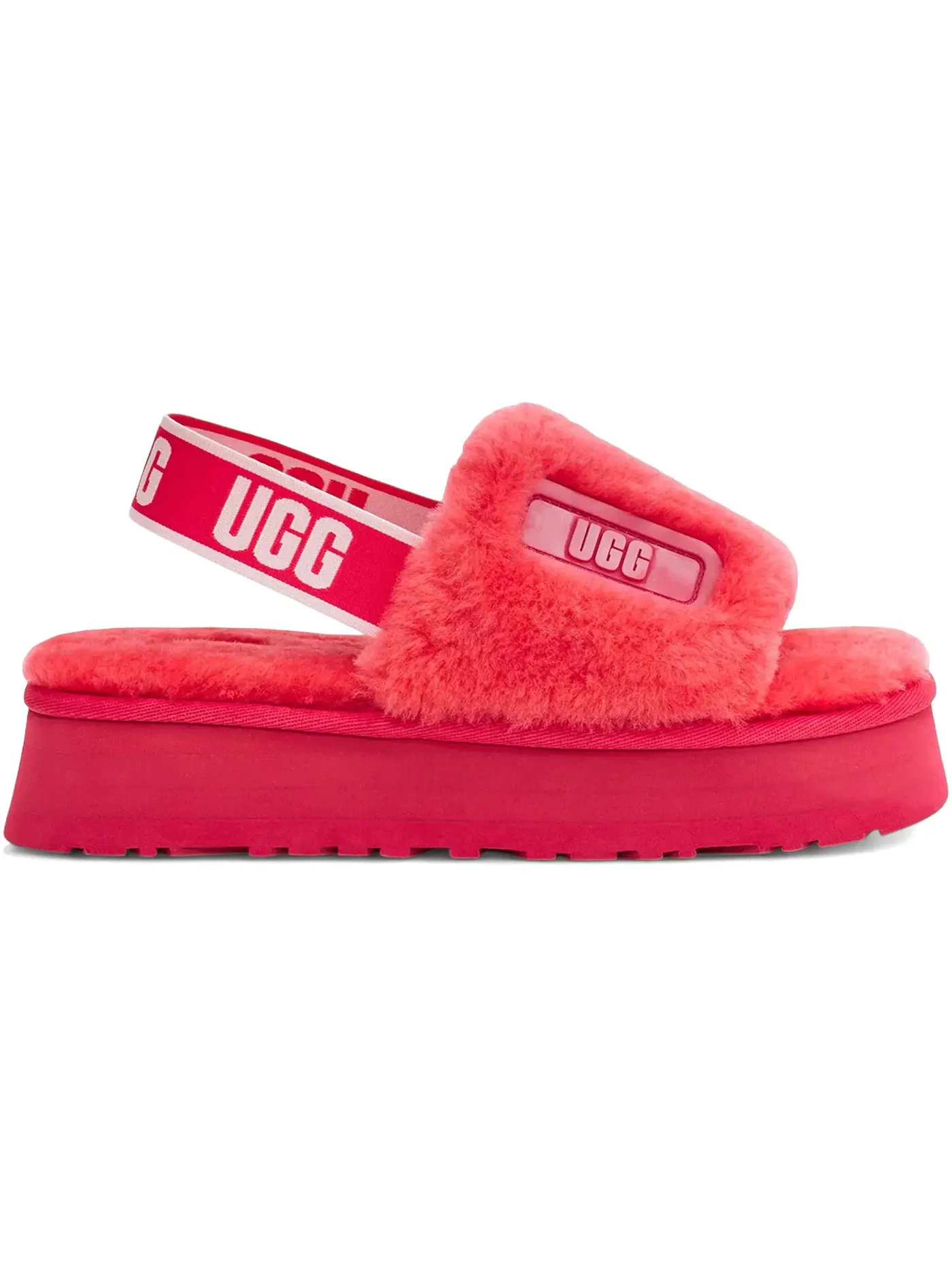 Шлепанцы женские UGG Disco Slide — изображение 1 из 1, ярко-розовый