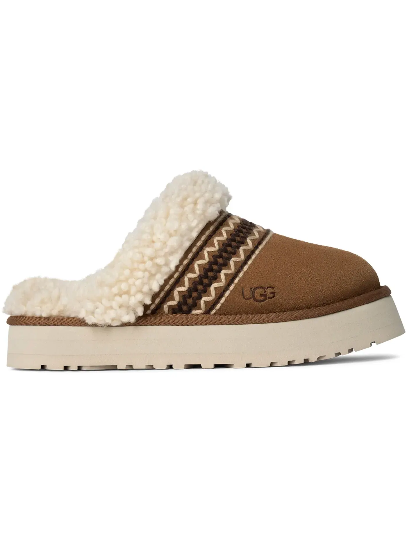 Тапочки женские UGG Disquette Atherson — изображение 1 из 1, каштановый