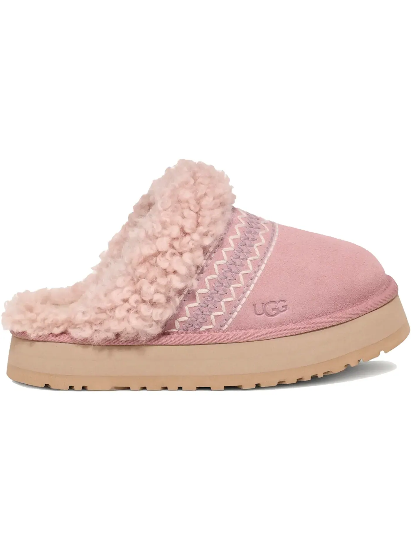 Тапочки женские UGG Disquette Atherson — изображение 1 из 1, розовый/серый