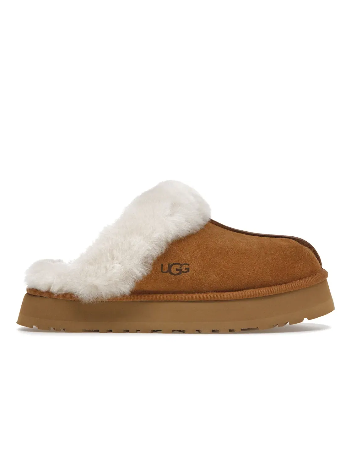 Тапочки женские UGG Disquette — изображение 1 из 4, каштановый