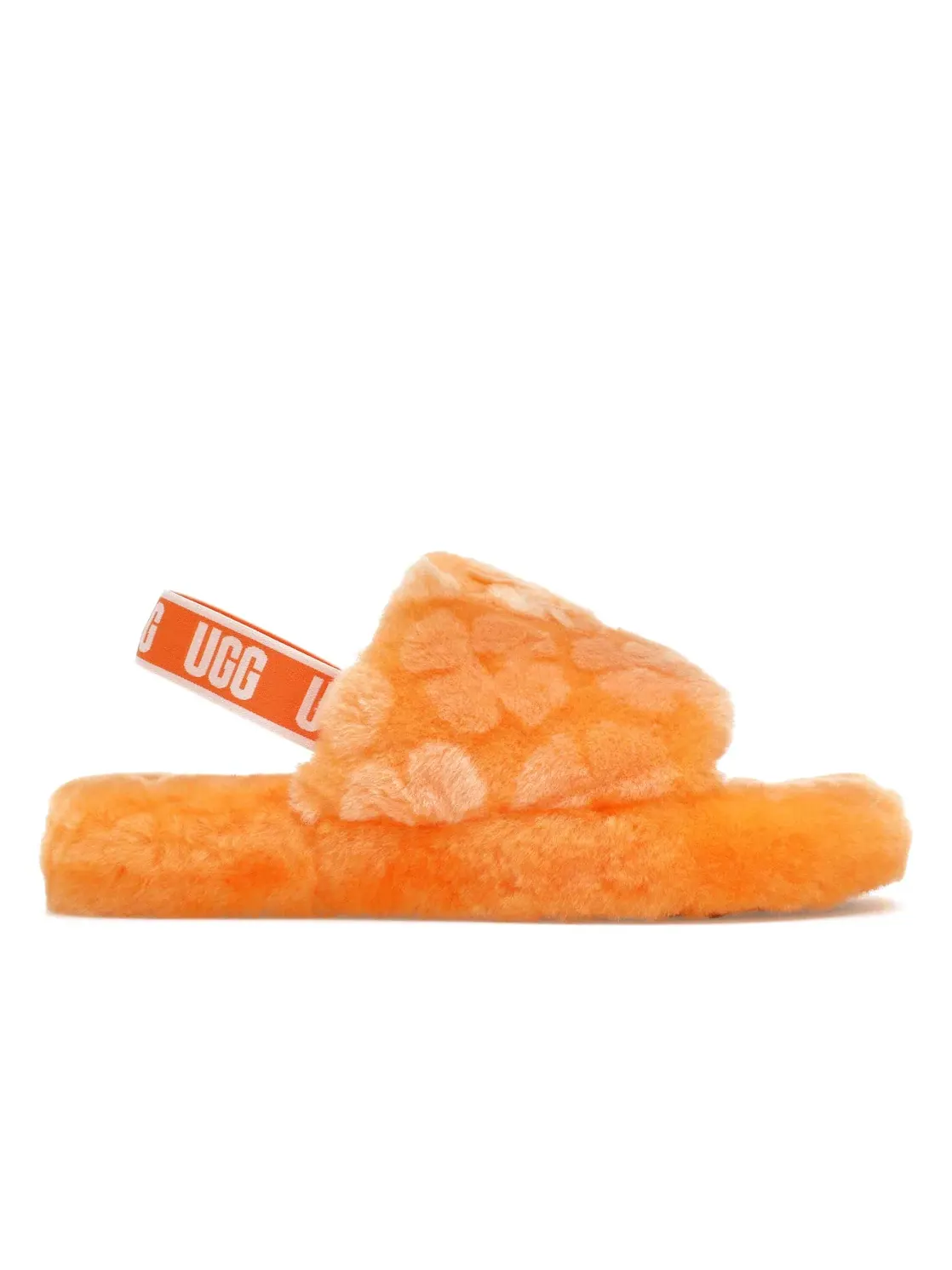 Сандалии детские UGG Fluff Yeah Poppy Slide California — изображение 1 из 4, оранжевый