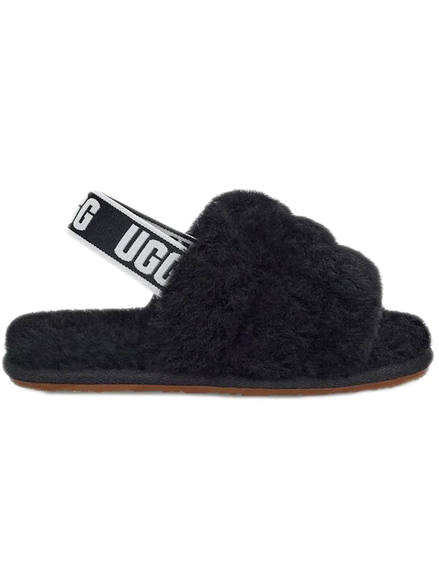 Сандалии детские UGG Fluff Yeah Slide — изображение 1 из 1, черный