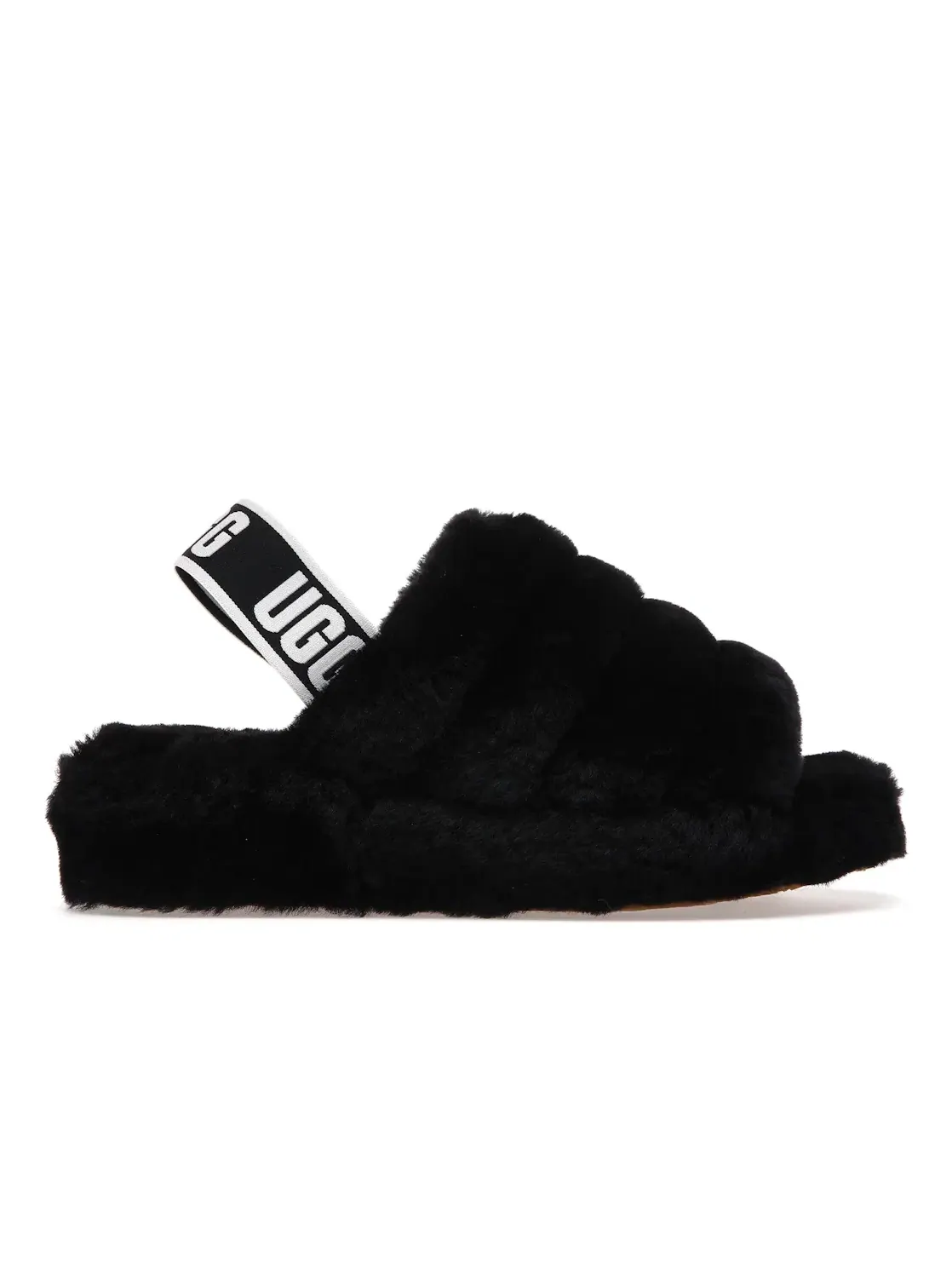 Шлепанцы женские UGG Fluff Yeah Slide — изображение 1 из 4, черный