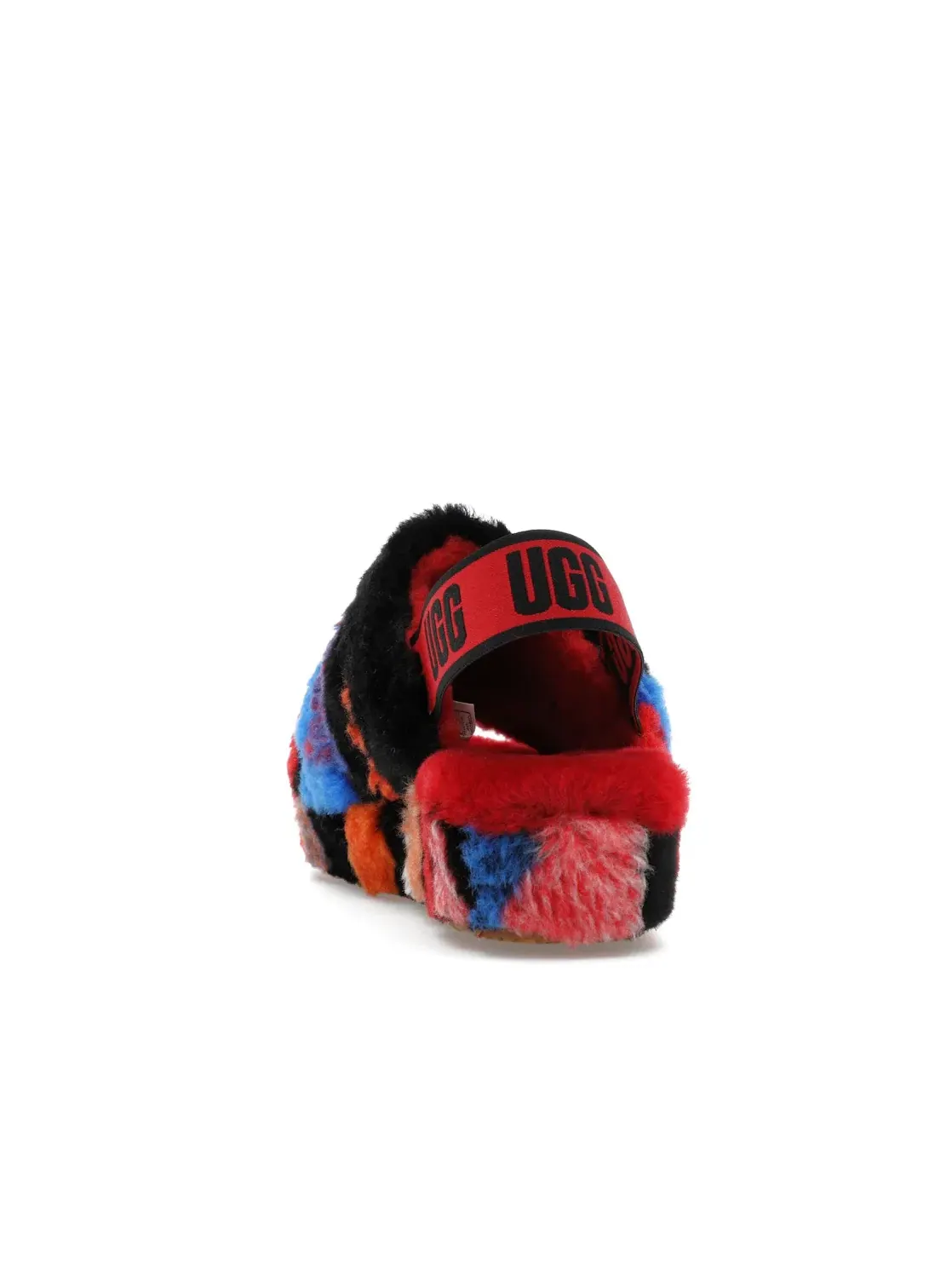 Сандалии женские UGG Fluff Yeah Slide — изображение 4 из 4, разноцветный/красный