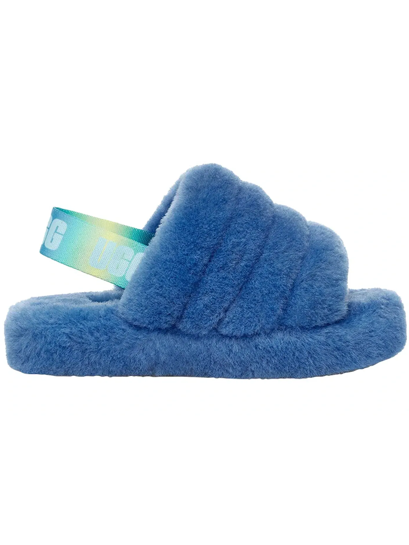 Шлепанцы детские UGG Fluff Yeah Slide Mystic Blue Gradient