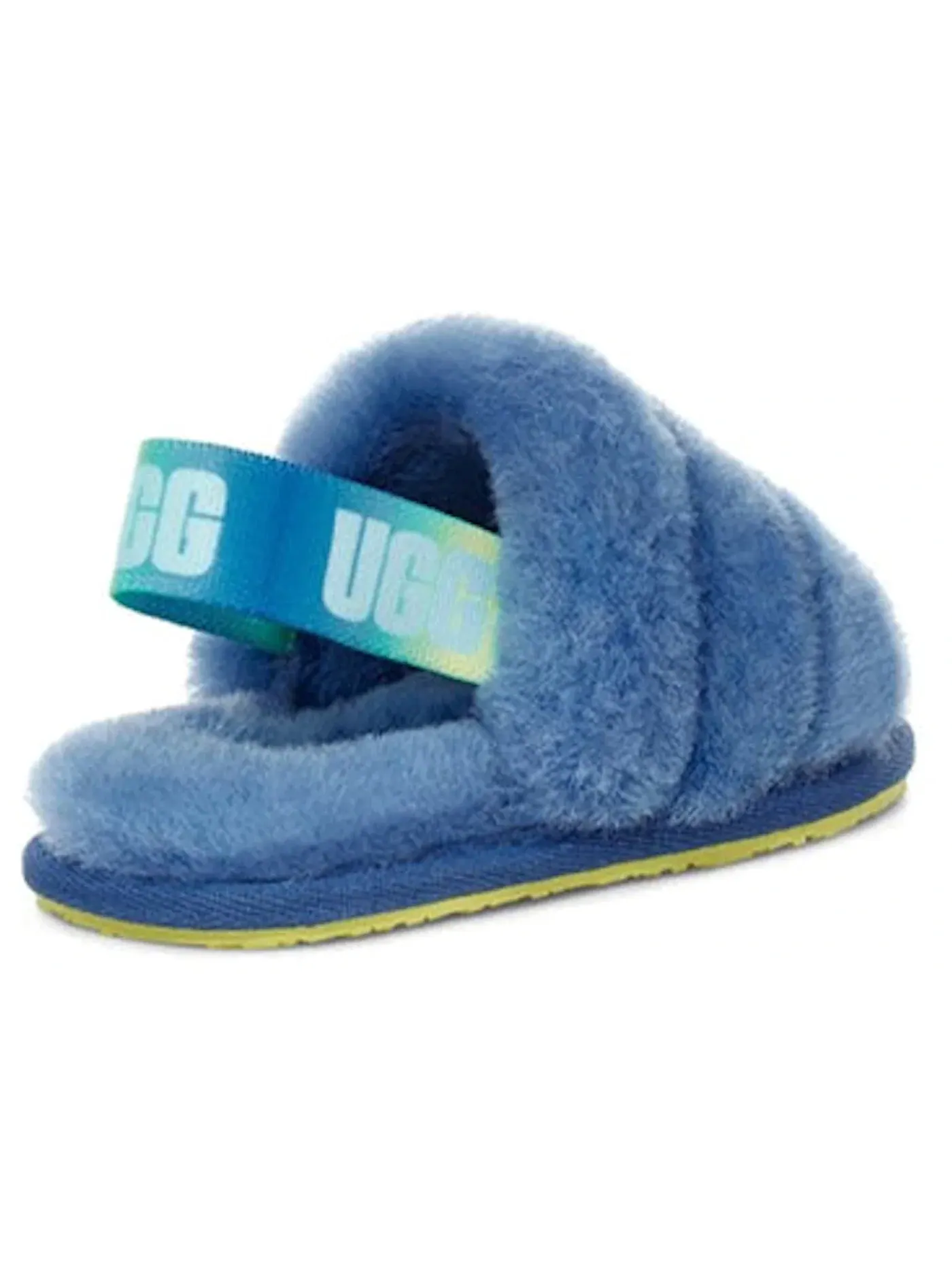 Шлепанцы детские UGG Fluff Yeah Slide Mystic Blue Gradient — изображение 3 из 3, синий