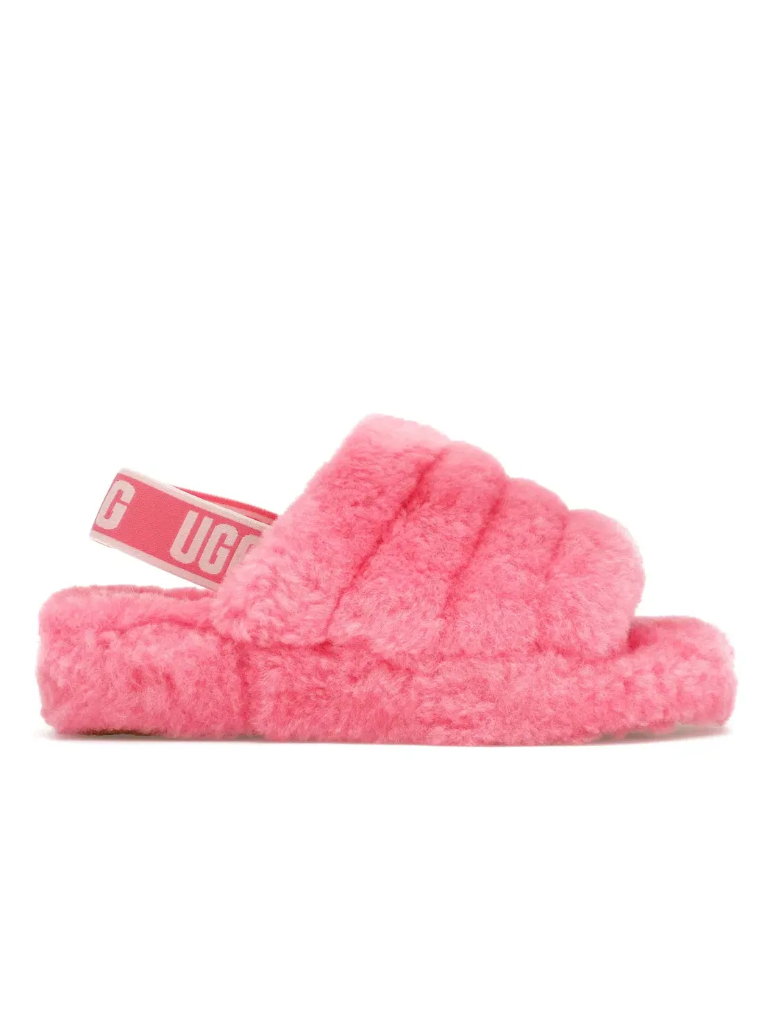Шлепанцы женские UGG Fluff Yeah Slide — изображение 1 из 4, розовый