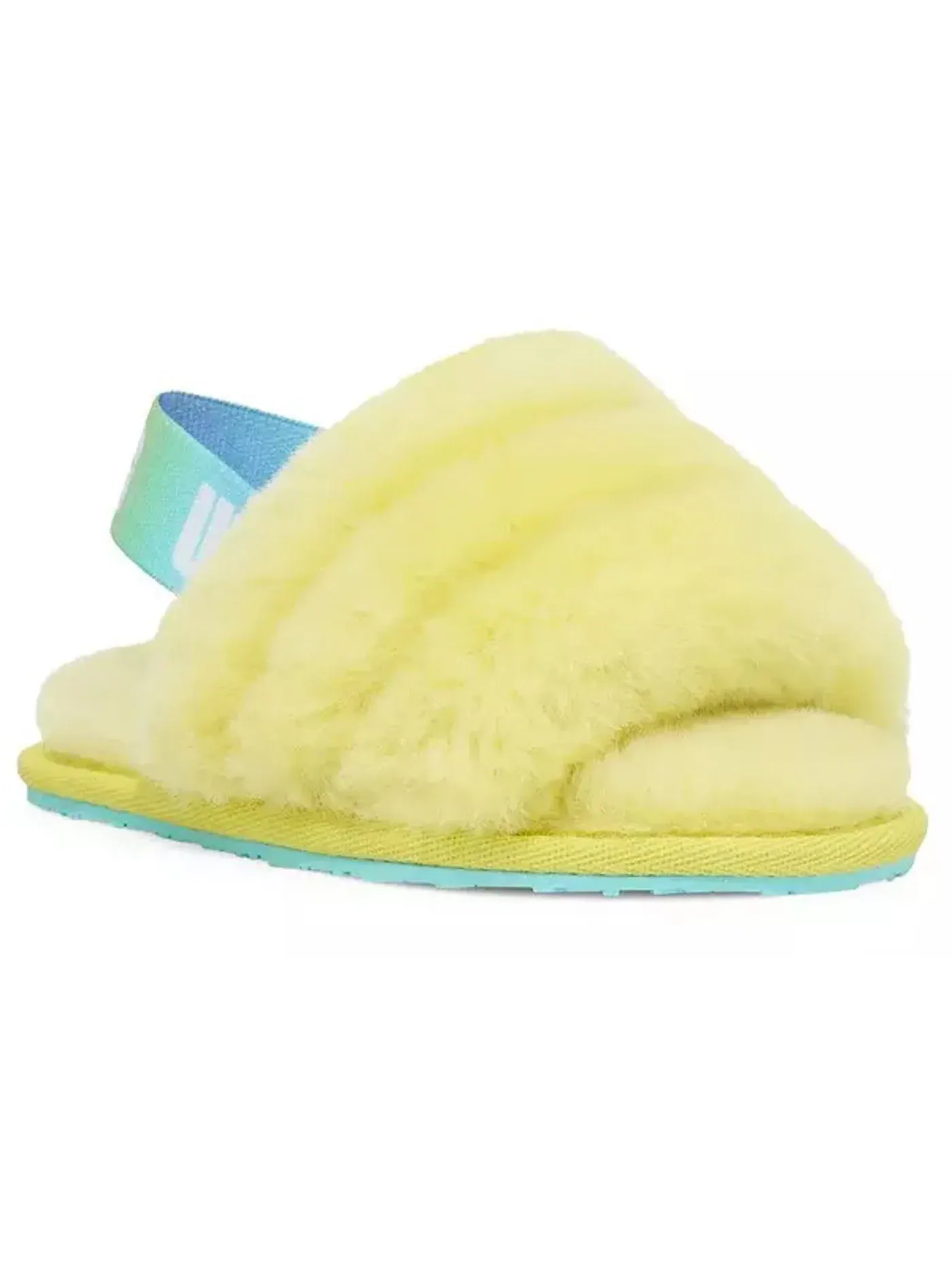 Шлепанцы детские UGG Fluff Yeah Slide — изображение 2 из 3, желтый