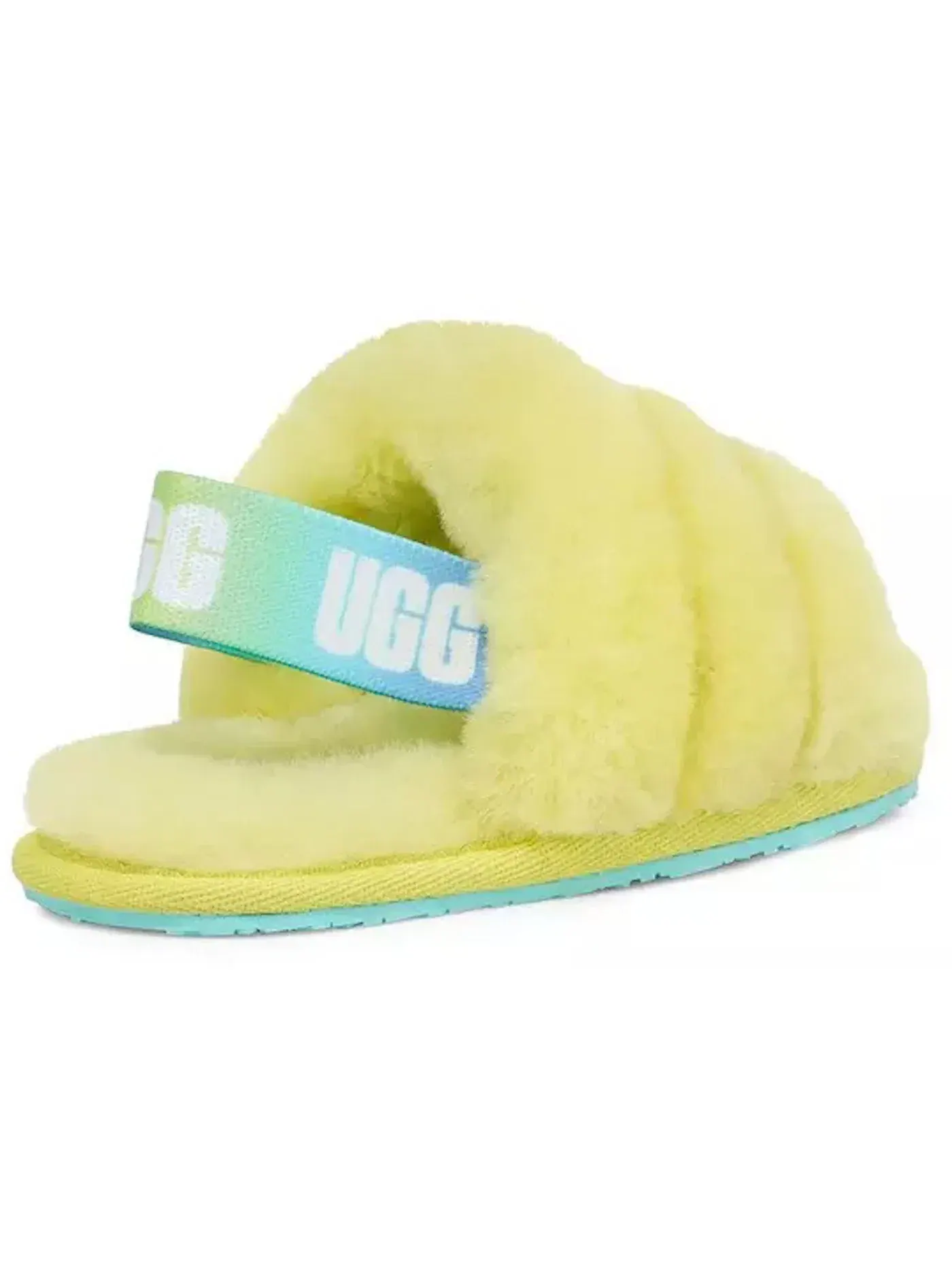 Шлепанцы детские UGG Fluff Yeah Slide — изображение 3 из 3, желтый