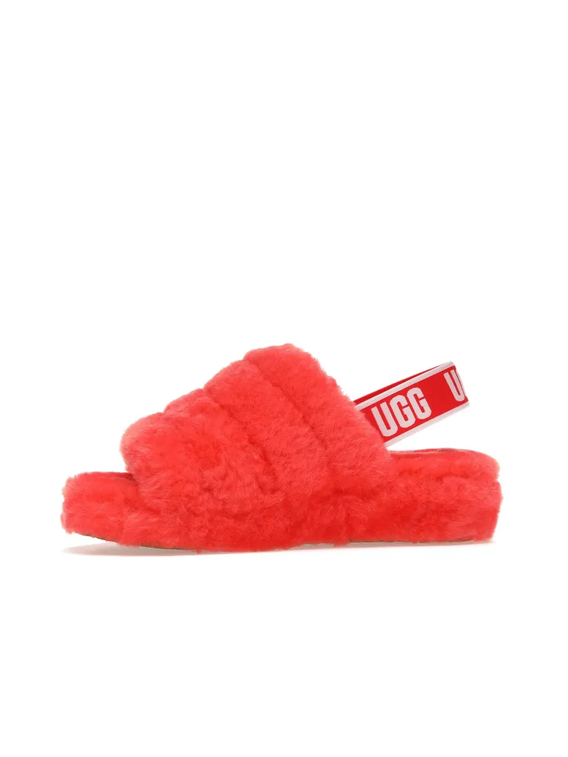 Сандалии женские UGG Fluff Yeah Slide — изображение 3 из 4, красный