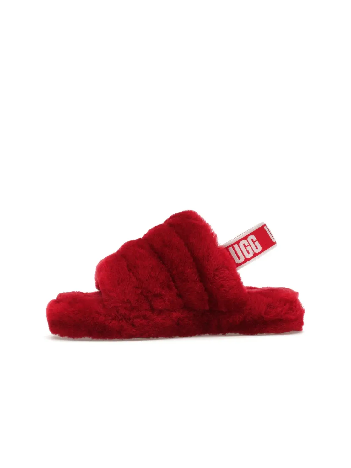 Шлепанцы детские UGG Fluff Yeah Slide — изображение 3 из 4, красный