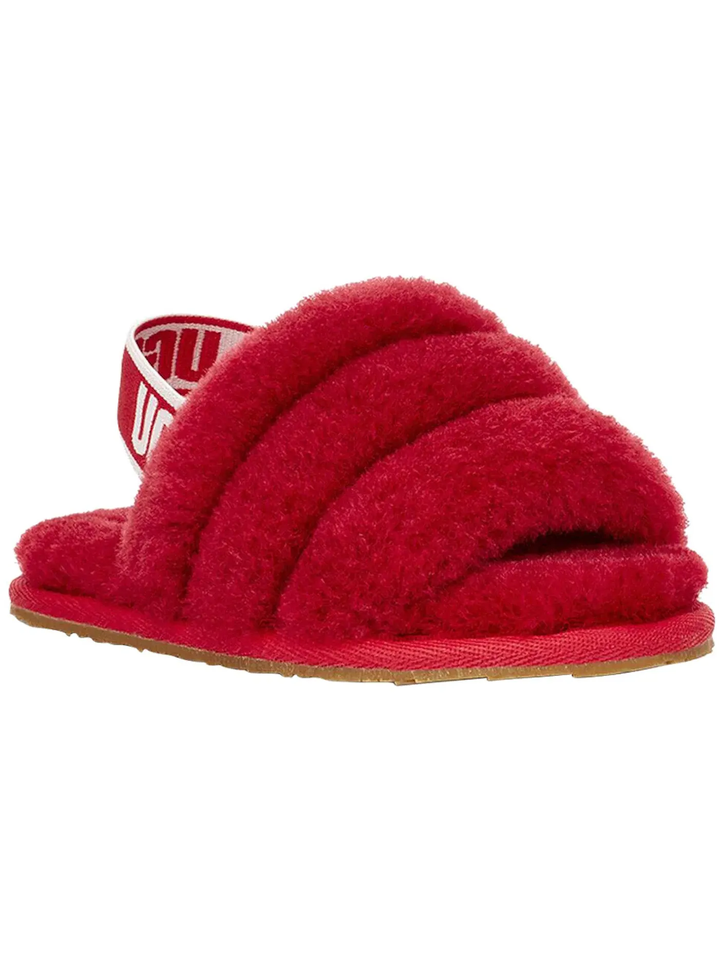 Шлепанцы детские UGG Fluff Yeah Slide — изображение 2 из 3, красный