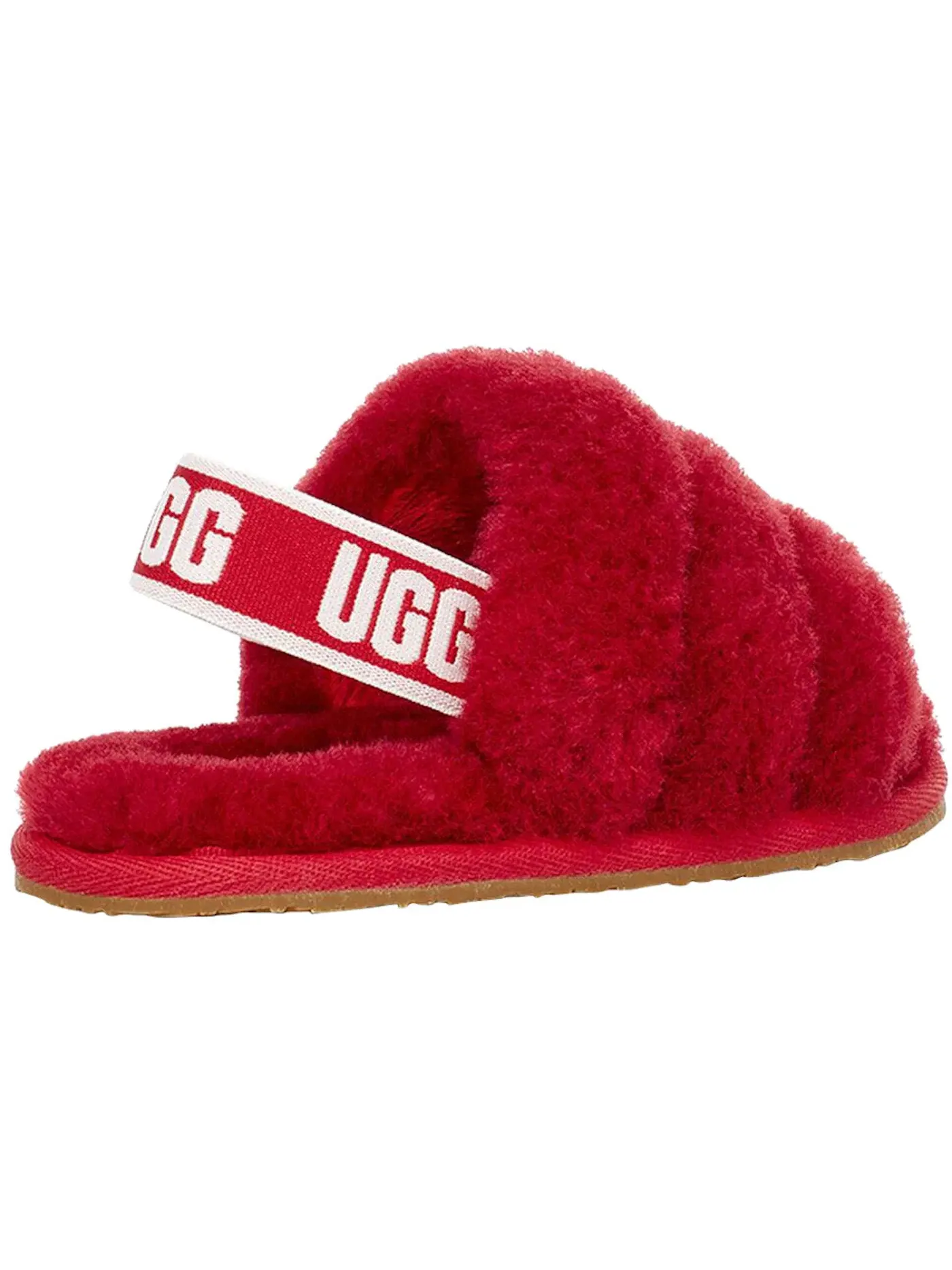 Шлепанцы детские UGG Fluff Yeah Slide — изображение 3 из 3, красный