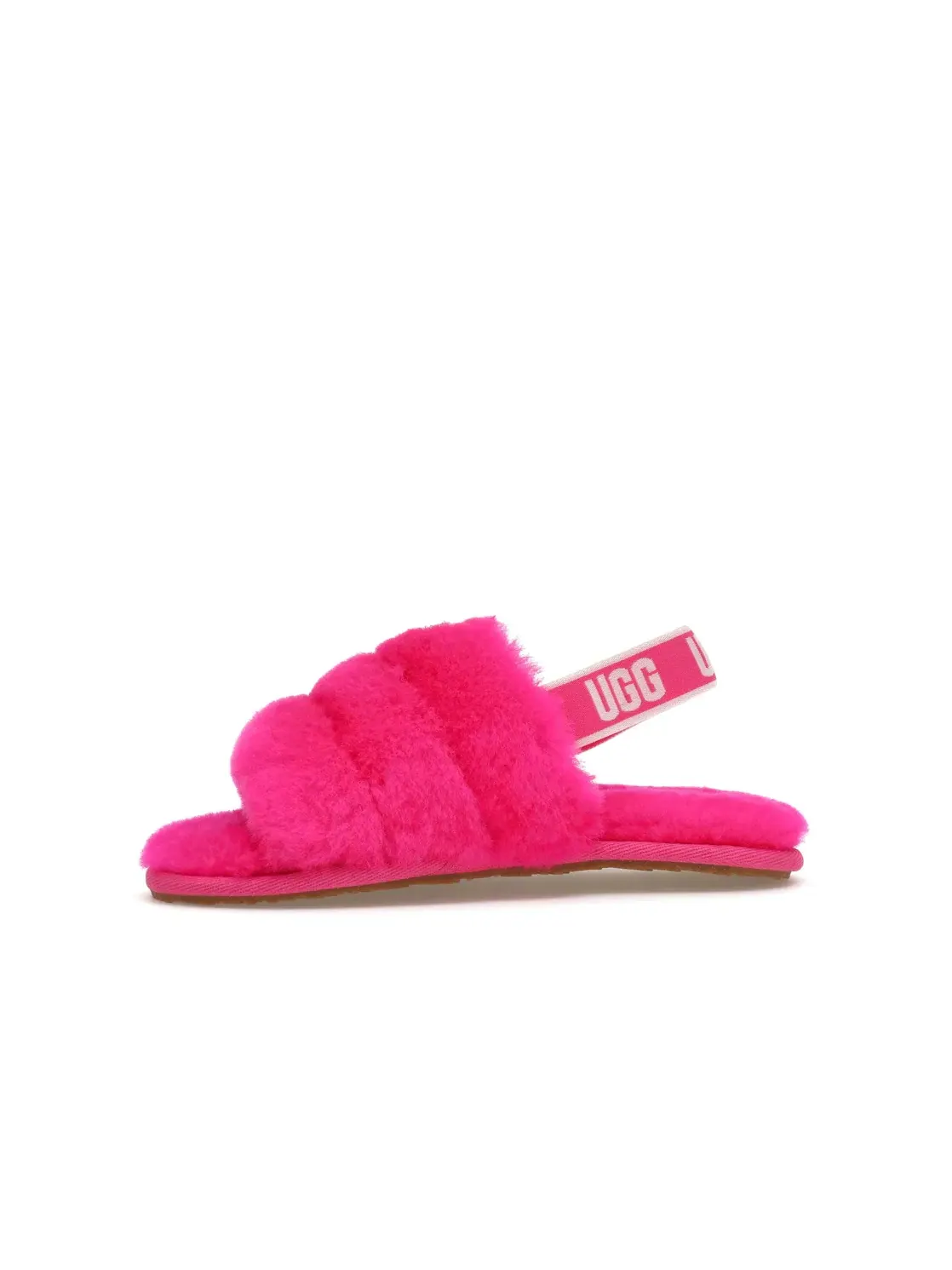 Шлепанцы детские UGG Fluff Yeah Slide — изображение 3 из 4, розовый