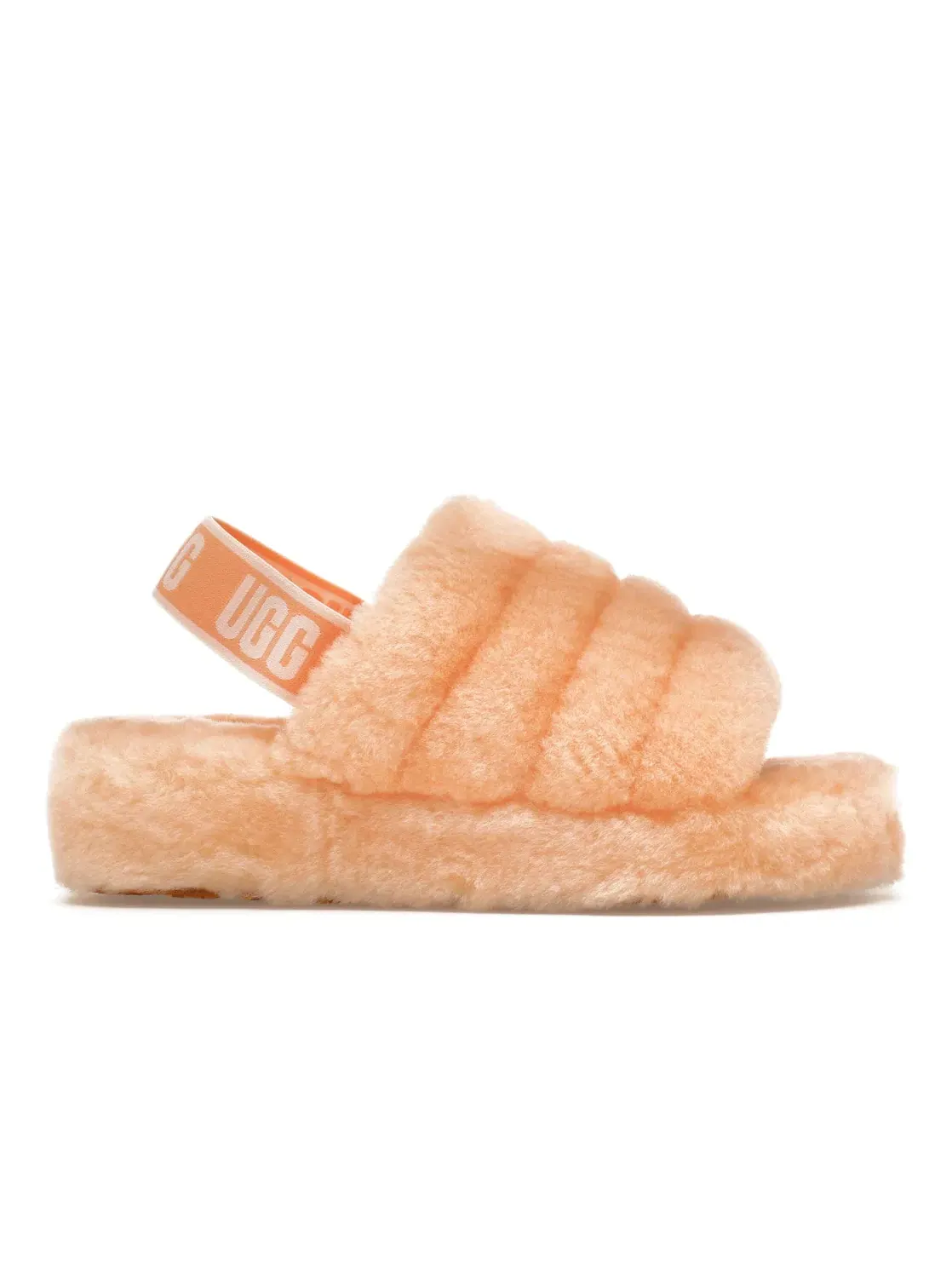 Шлепанцы женские UGG Scallop Fluff Yeah Slide — изображение 1 из 4, розовый