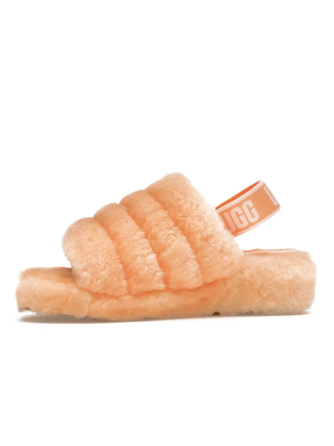Шлепанцы женские UGG Scallop Fluff Yeah Slide — изображение 3 из 4, розовый