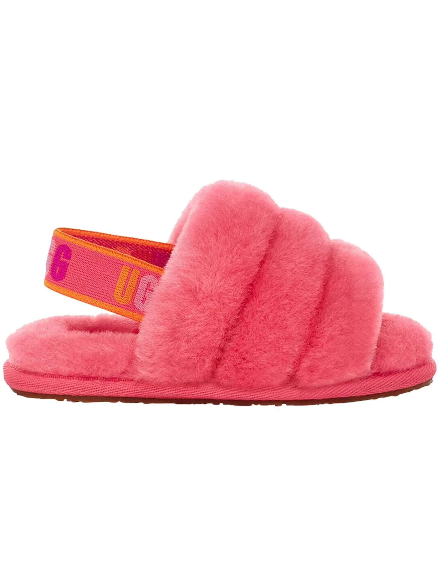 Сандалии детские UGG Fluff Yeah Slide — изображение 1 из 3, розовый/разноцветный
