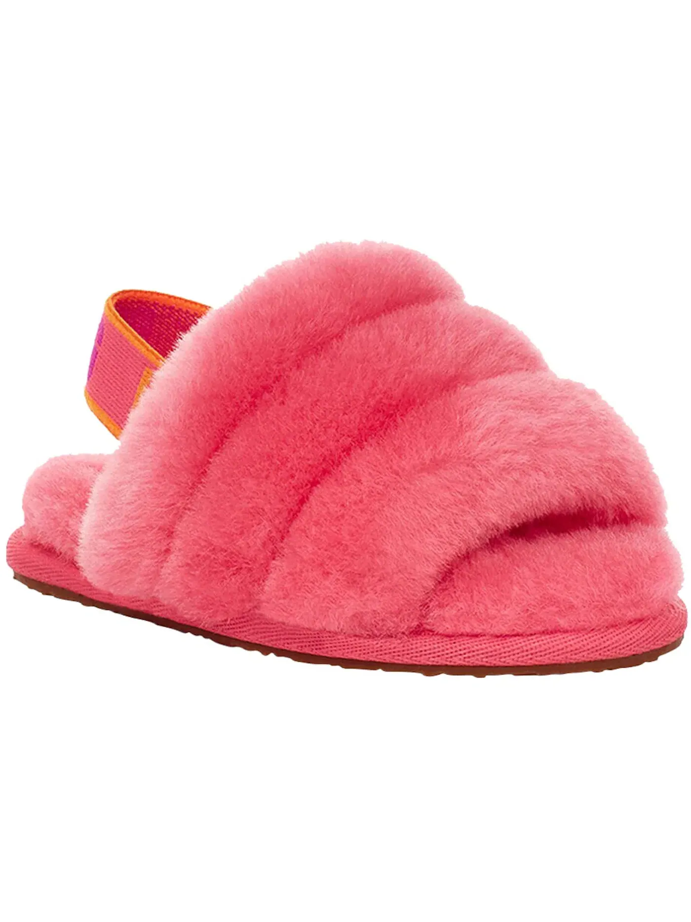 Сандалии детские UGG Fluff Yeah Slide — изображение 2 из 3, розовый/разноцветный