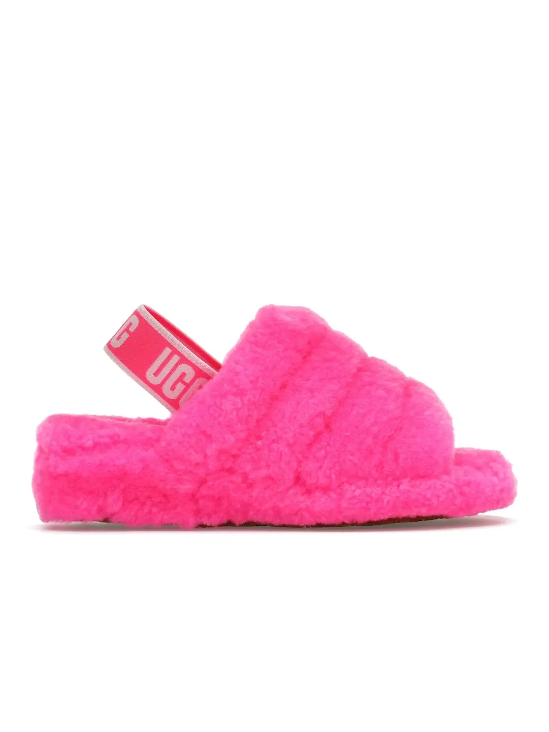 Шлепанцы женские UGG Fluff Yeah Slide — изображение 1 из 4, розовый
