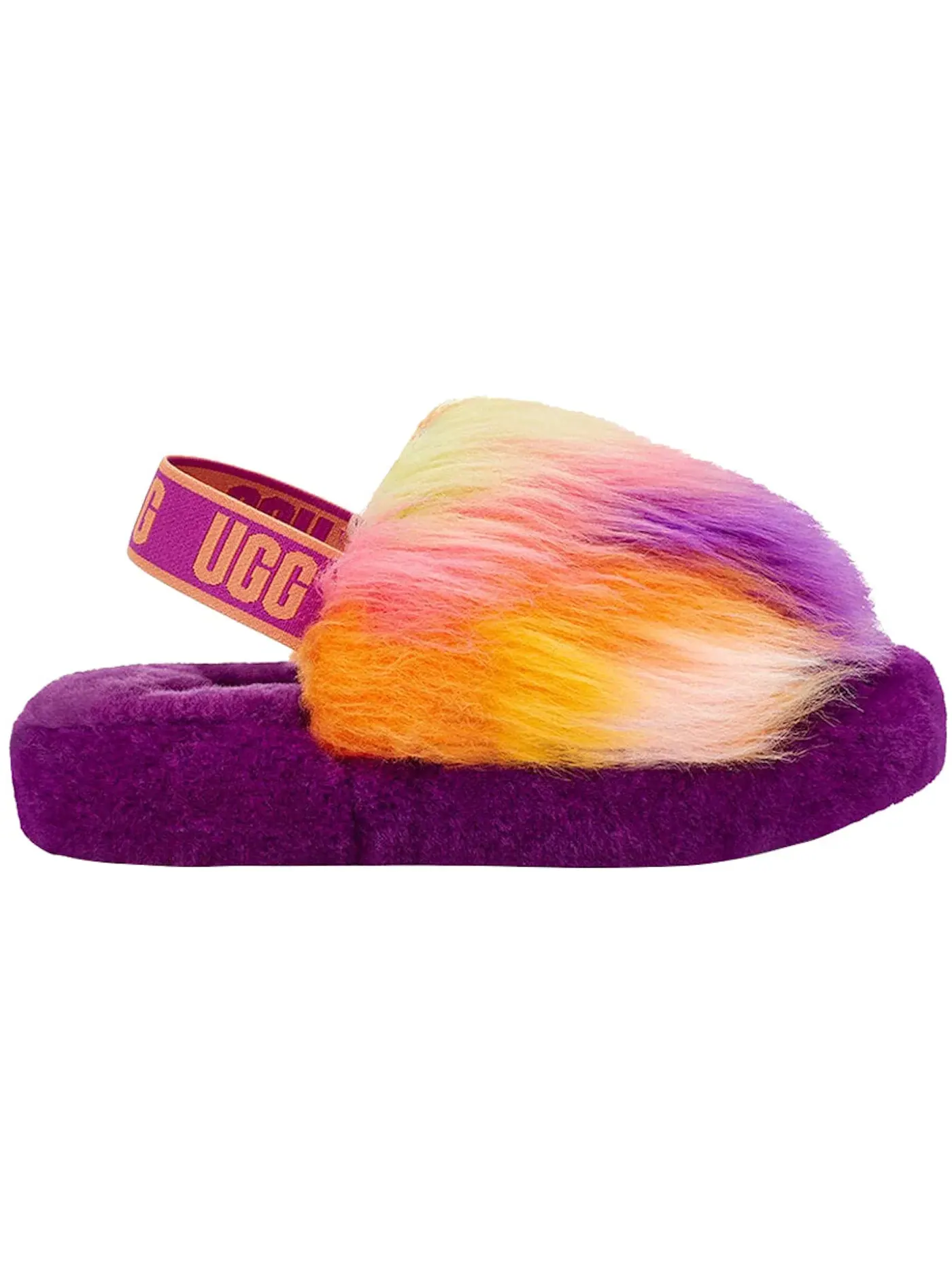 Шлепанцы детские UGG Fluff Yeah Slide — изображение 1 из 3, разноцветный