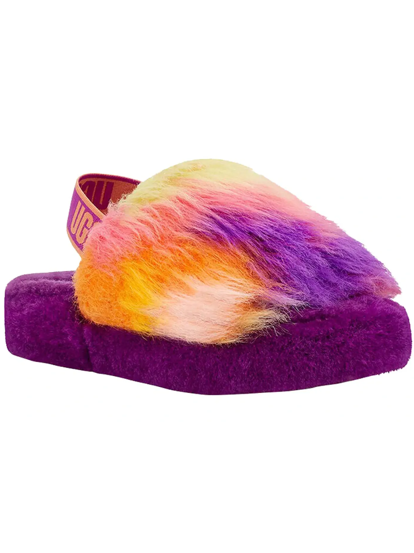 Шлепанцы детские UGG Fluff Yeah Slide — изображение 2 из 3, разноцветный