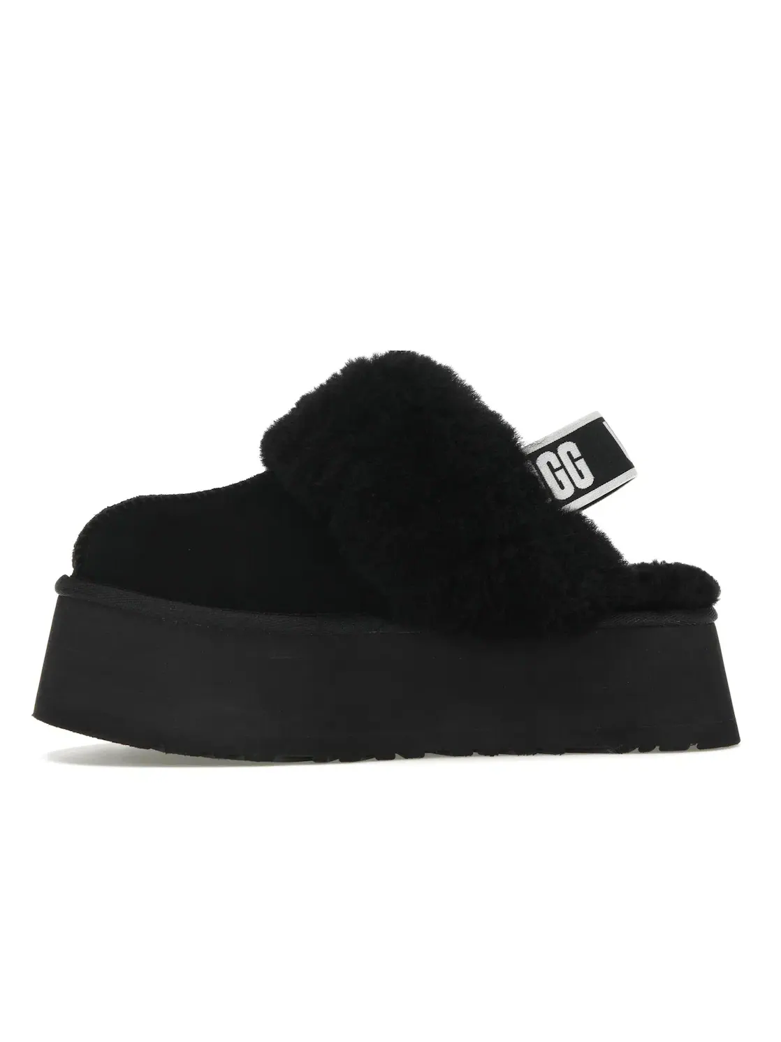 Тапочки женские UGG Funkette — изображение 3 из 4, черный/белый