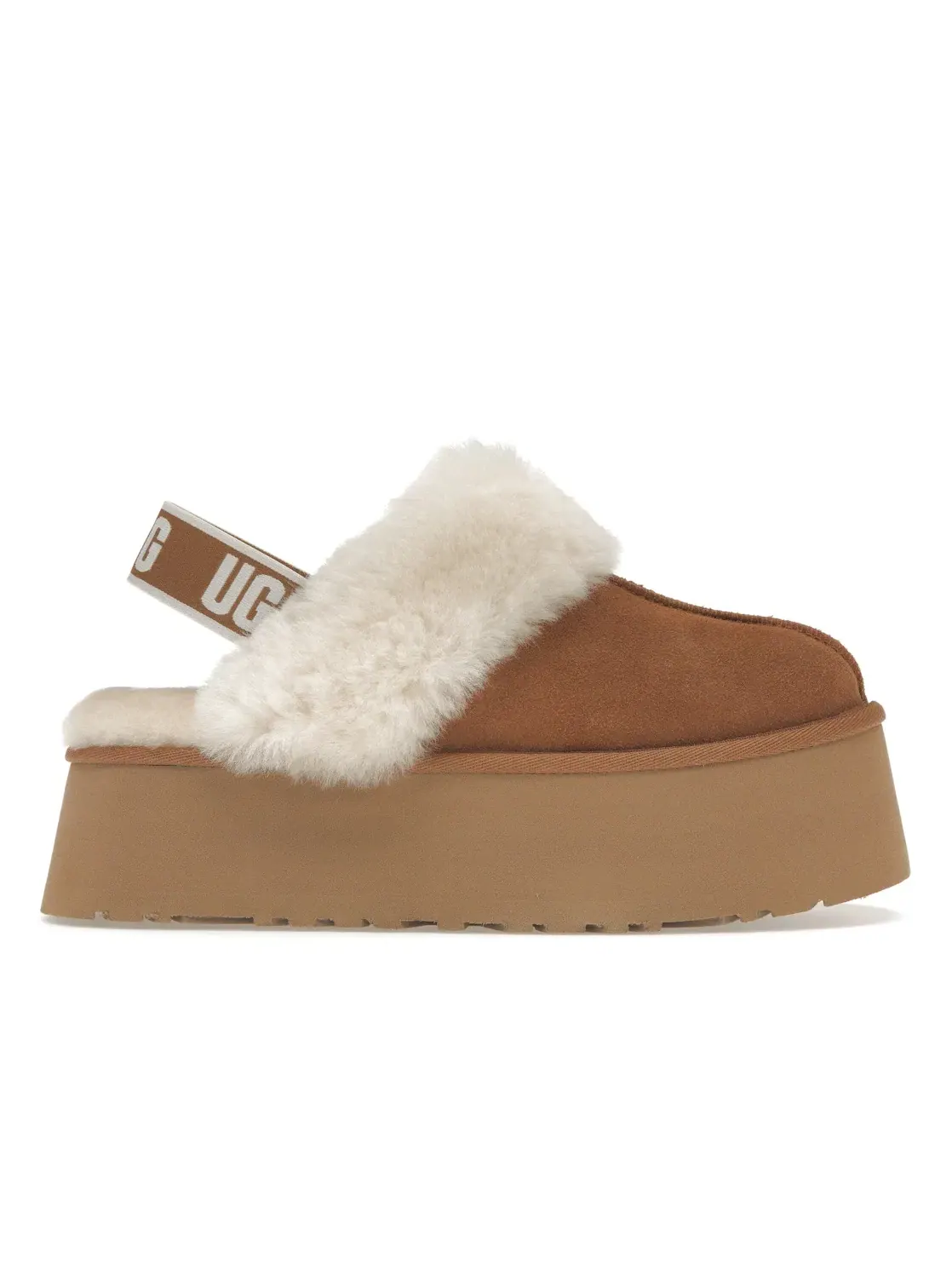 Тапочки женские UGG Funkette — изображение 1 из 4, каштановый