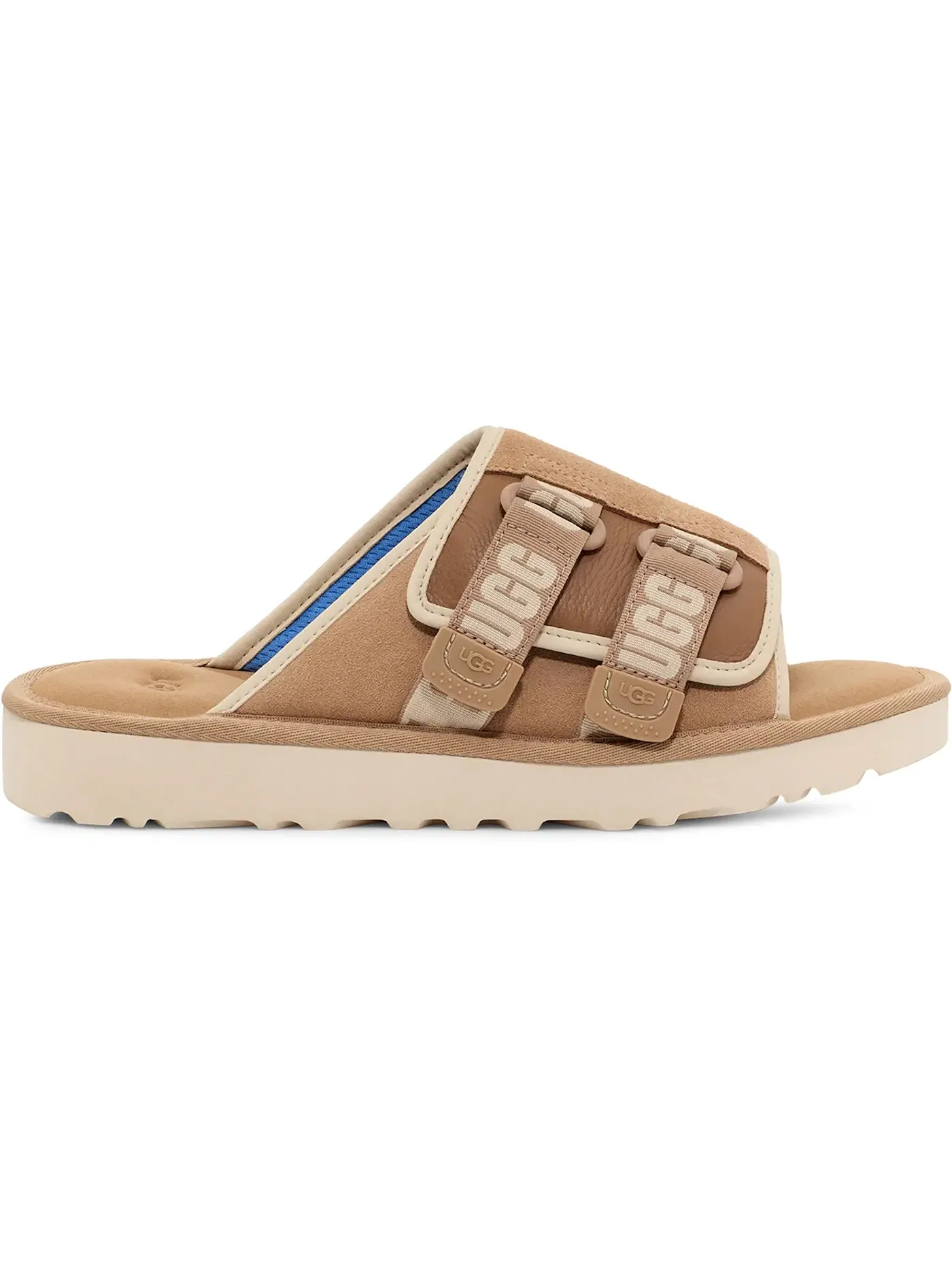 Шлепанцы мужские UGG Goldencoast Strap Slide — изображение 1 из 1, песочный/синий