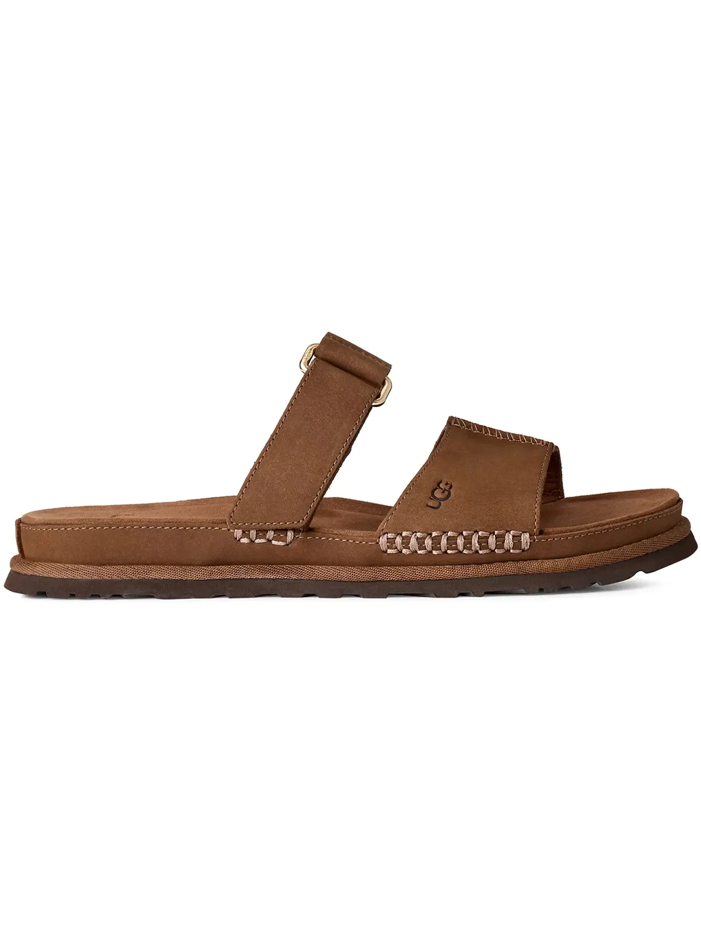 Сандалии женские UGG GoldenGaze Slide, темно-каштановый — изображение 1 из 1, коричневый