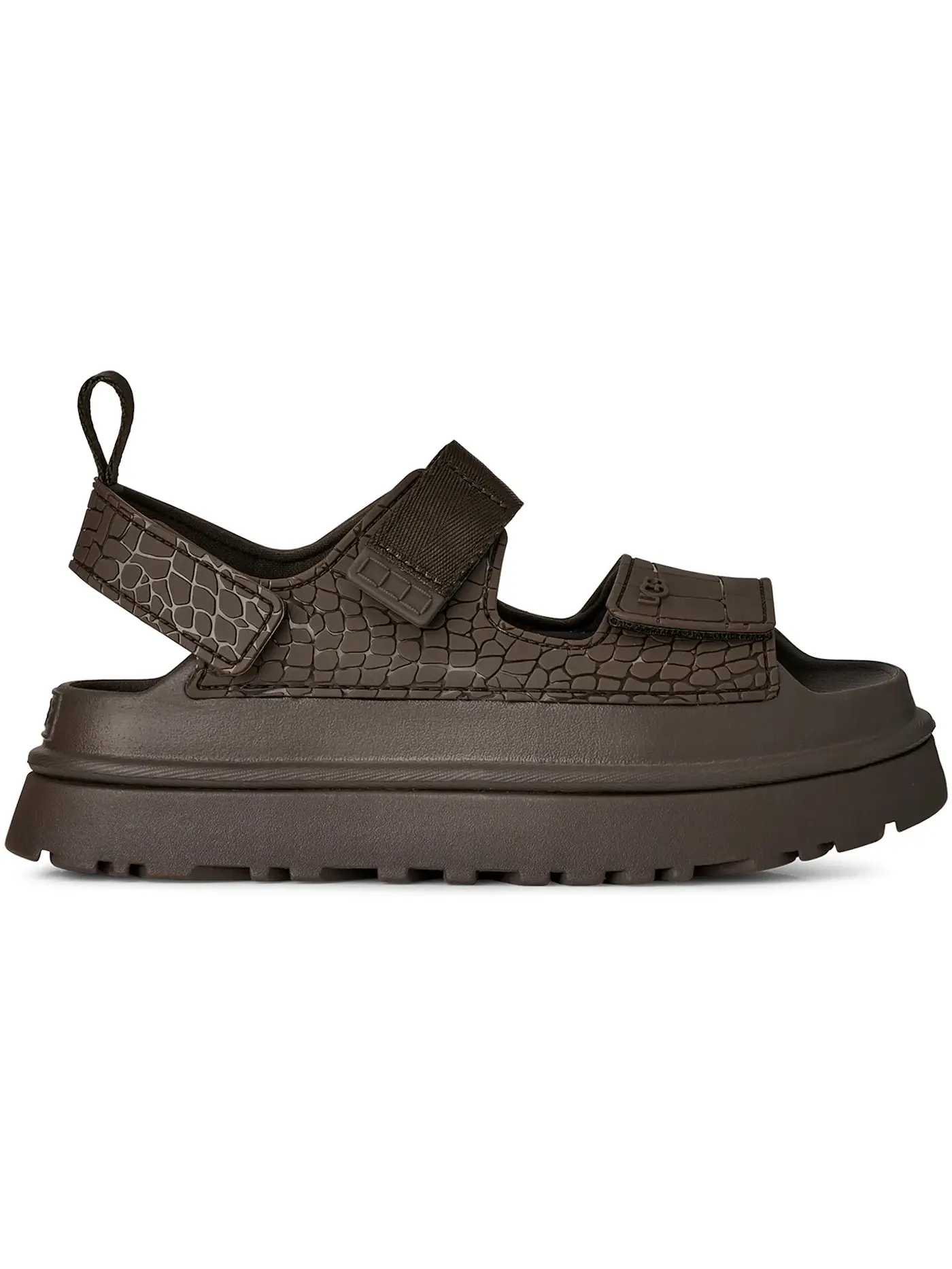 Сандалии женские UGG GoldenGlow Embossed — изображение 1 из 1, дымчато-серый