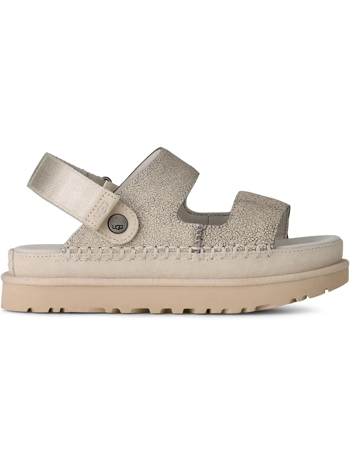 Сандалии женские UGG Goldenstar Crackle Glide — изображение 1 из 1, белый