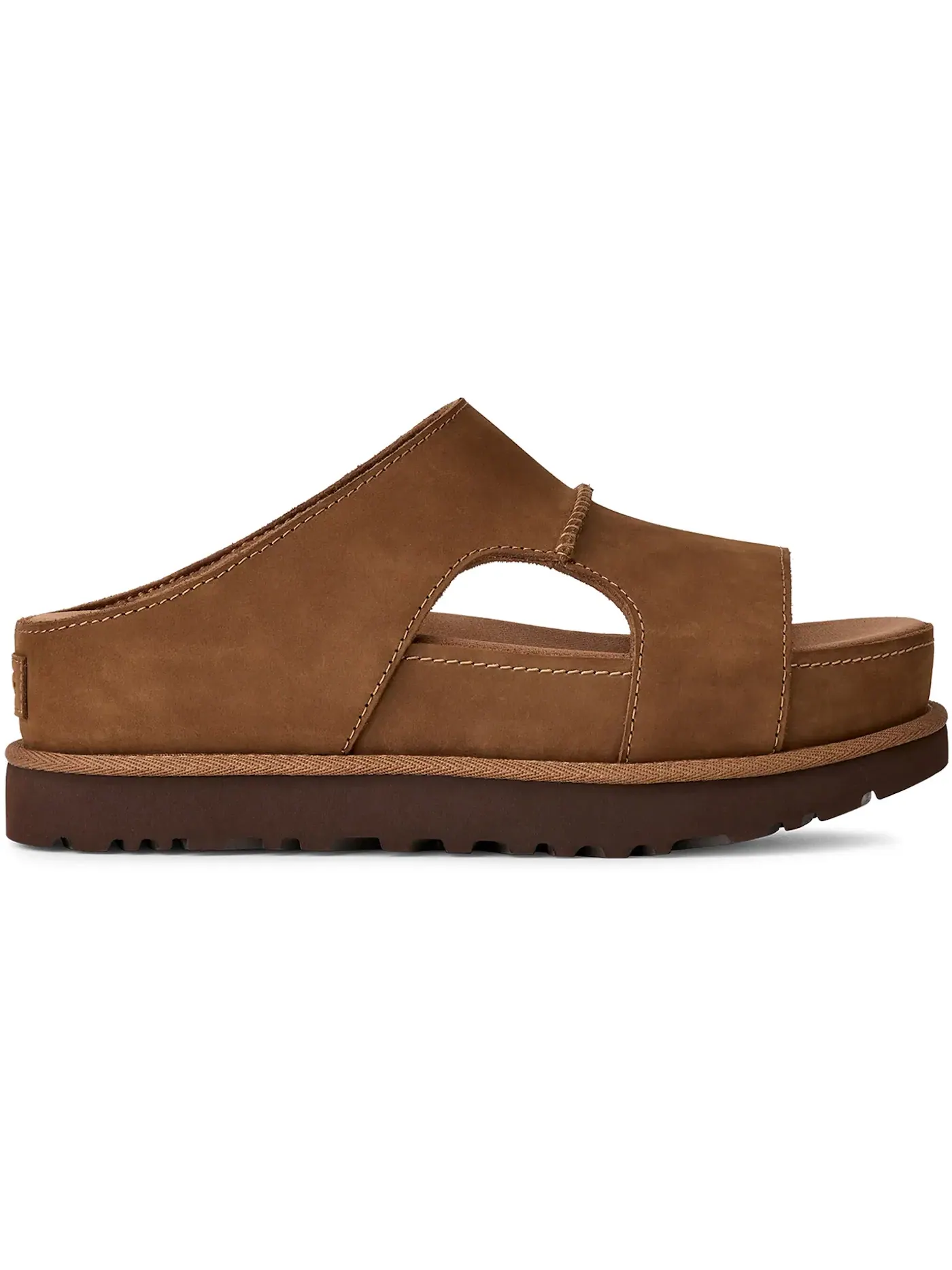 Сандалии женские UGG Goldenstar Hi Cutout Slide, темно-каштановый — изображение 1 из 1, коричневый