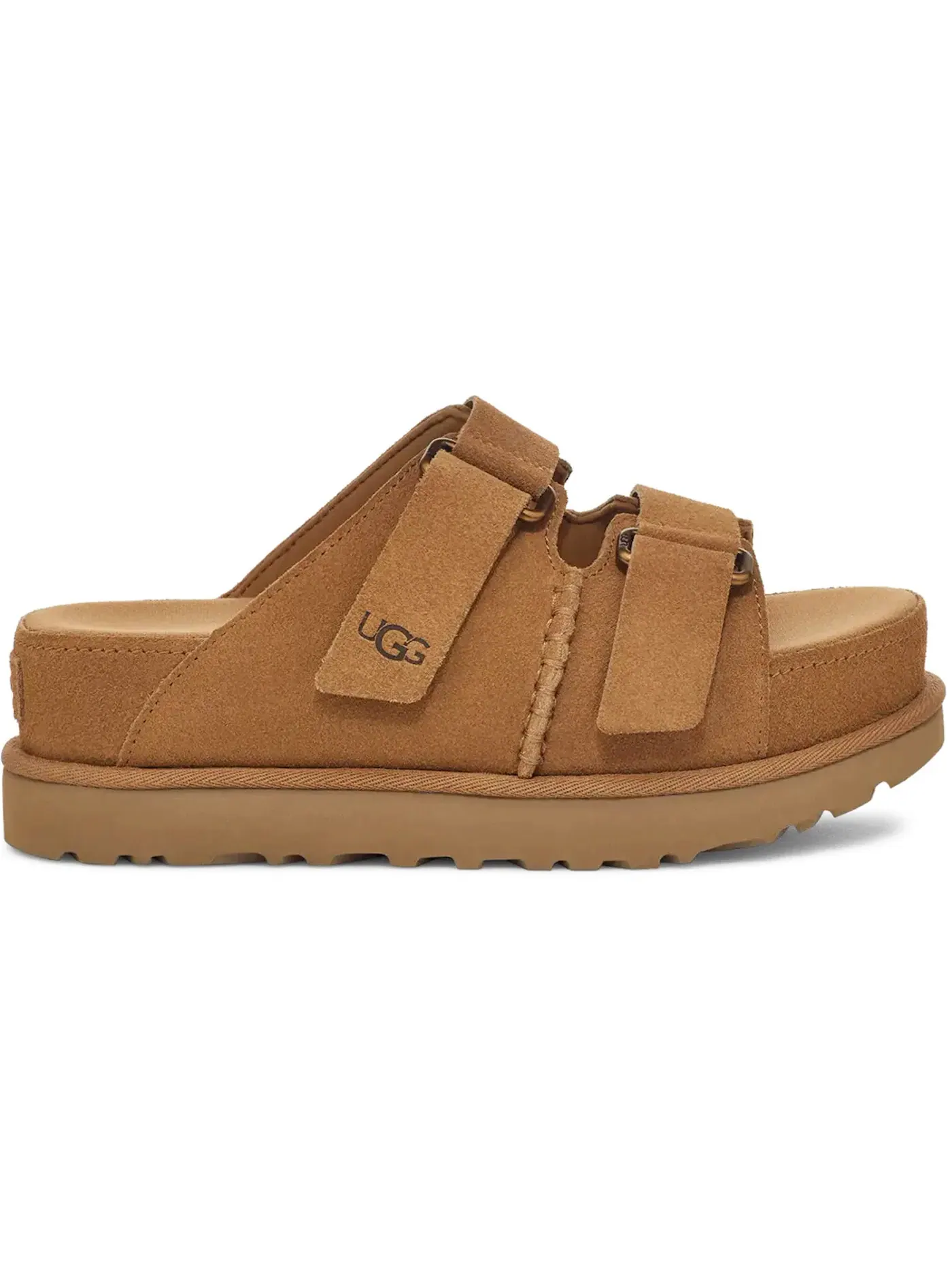 Шлепанцы женские UGG Goldenstar Hi Slide — изображение 1 из 1, каштановый