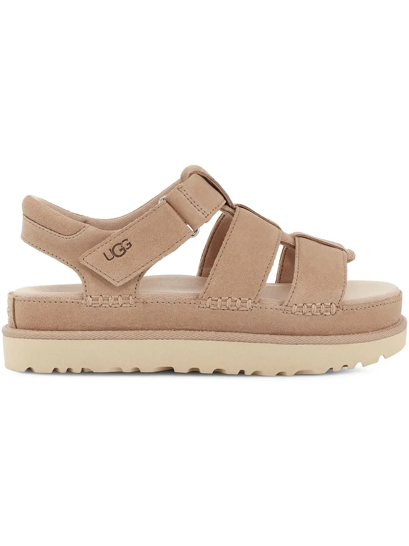 Сандалии женские UGG Goldenstar Strap Platform — изображение 1 из 1, серо-бежевый