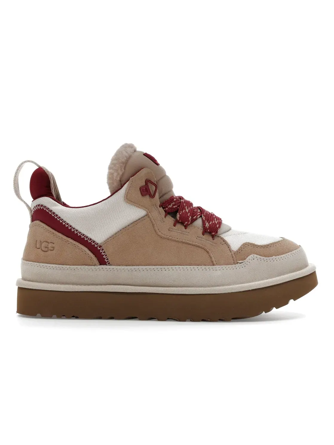 Ботинки мужские UGG Lowmel — изображение 1 из 4, серо-бежевый/красный