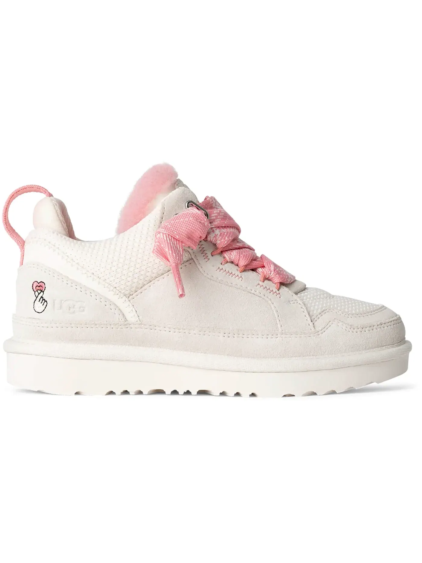 Ботинки детские UGG Lowmel Love — изображение 1 из 1, молочный/ярко-розовый