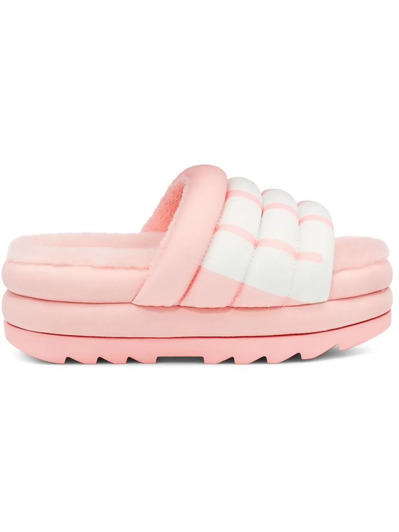 Сандалии женские UGG Maxi Slide Logo — изображение 1 из 2, розовый