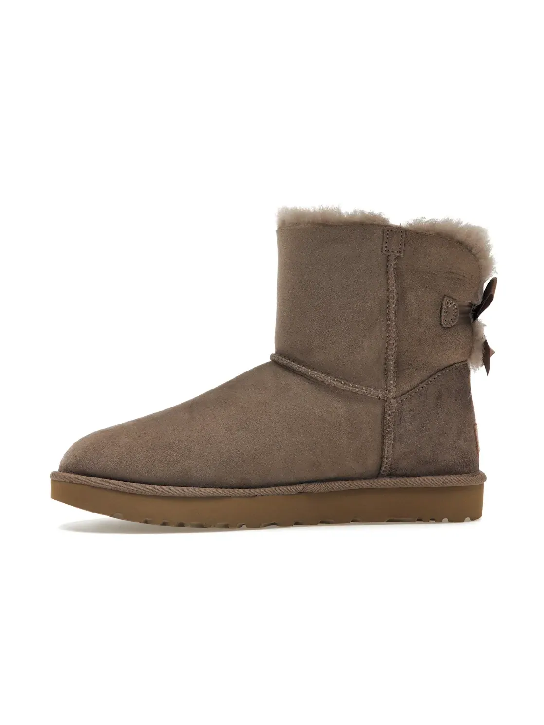Сапоги женские UGG Mini Bailey Bow II — изображение 3 из 4, серо-бежевый