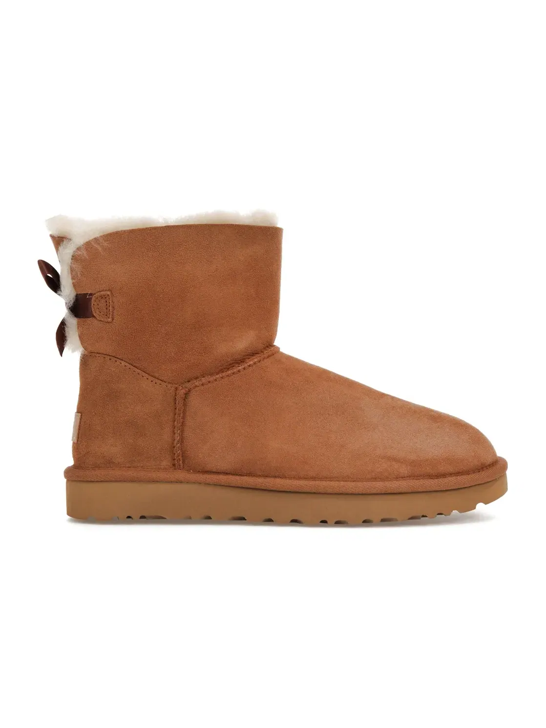 Сапоги женские UGG Mini Bailey Bow II — изображение 1 из 4, каштановый