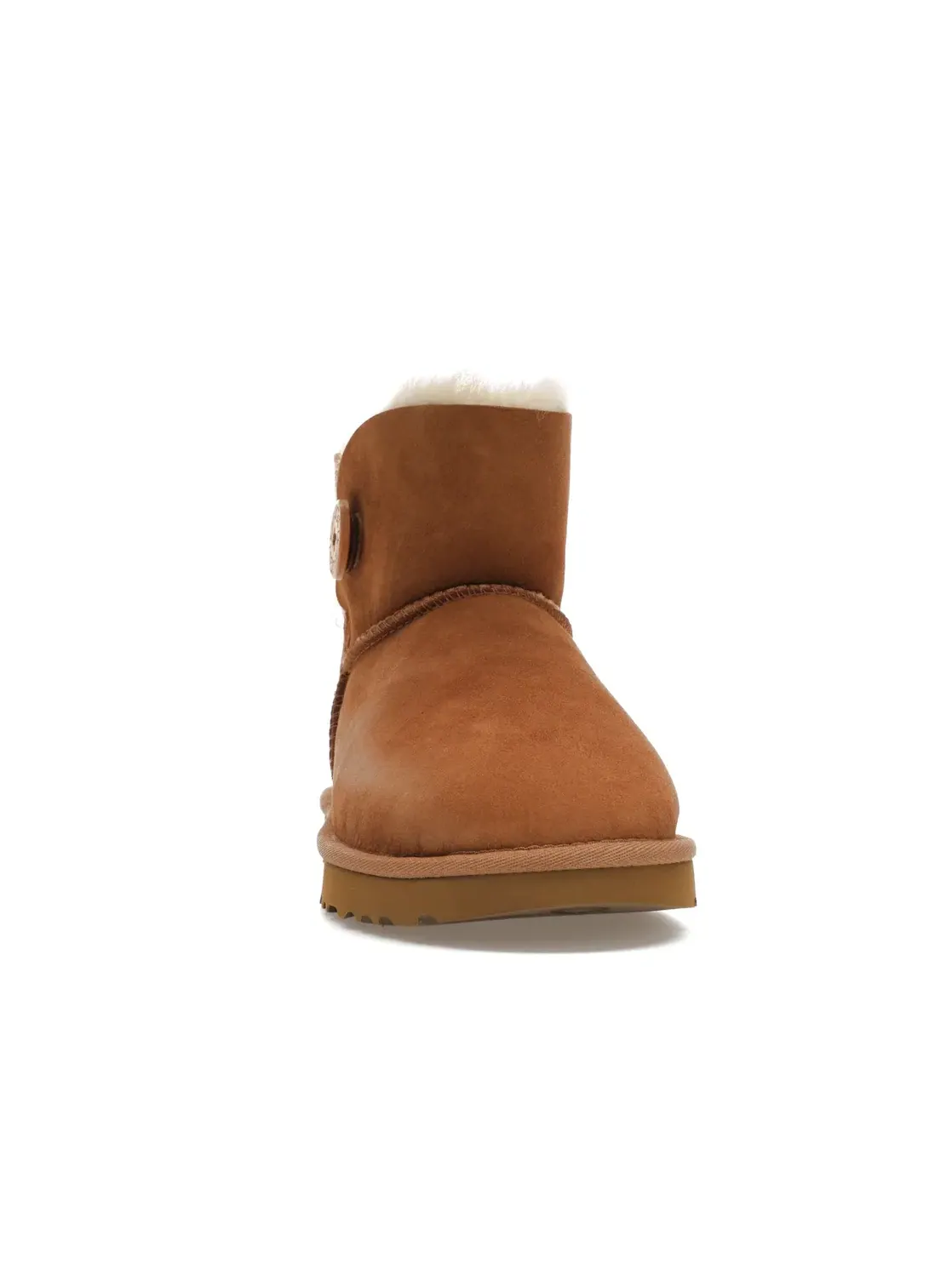 Ботинки женские UGG Mini Bailey Button II — изображение 2 из 4, каштановый