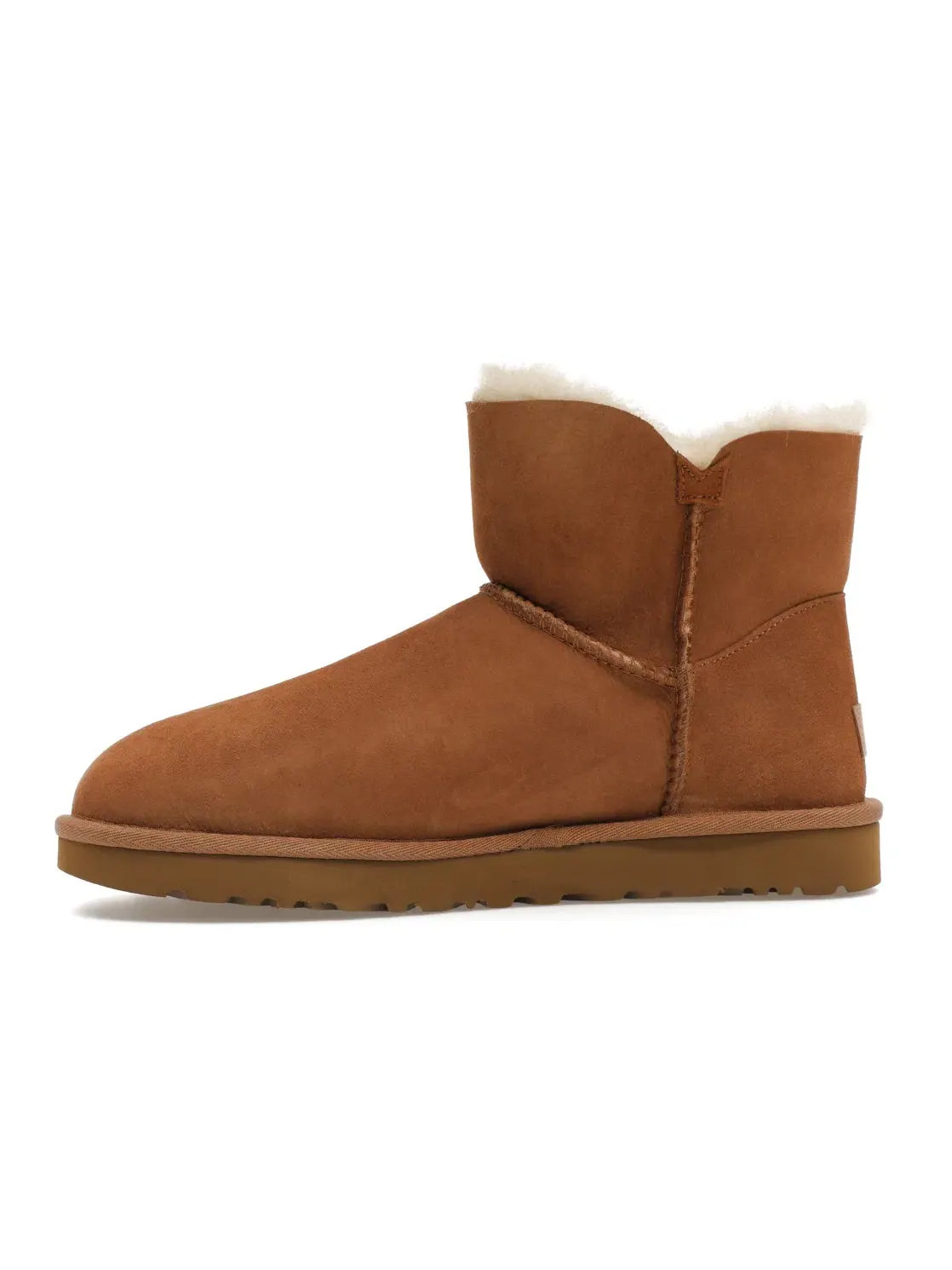 Ботинки женские UGG Mini Bailey Button II — изображение 3 из 4, каштановый