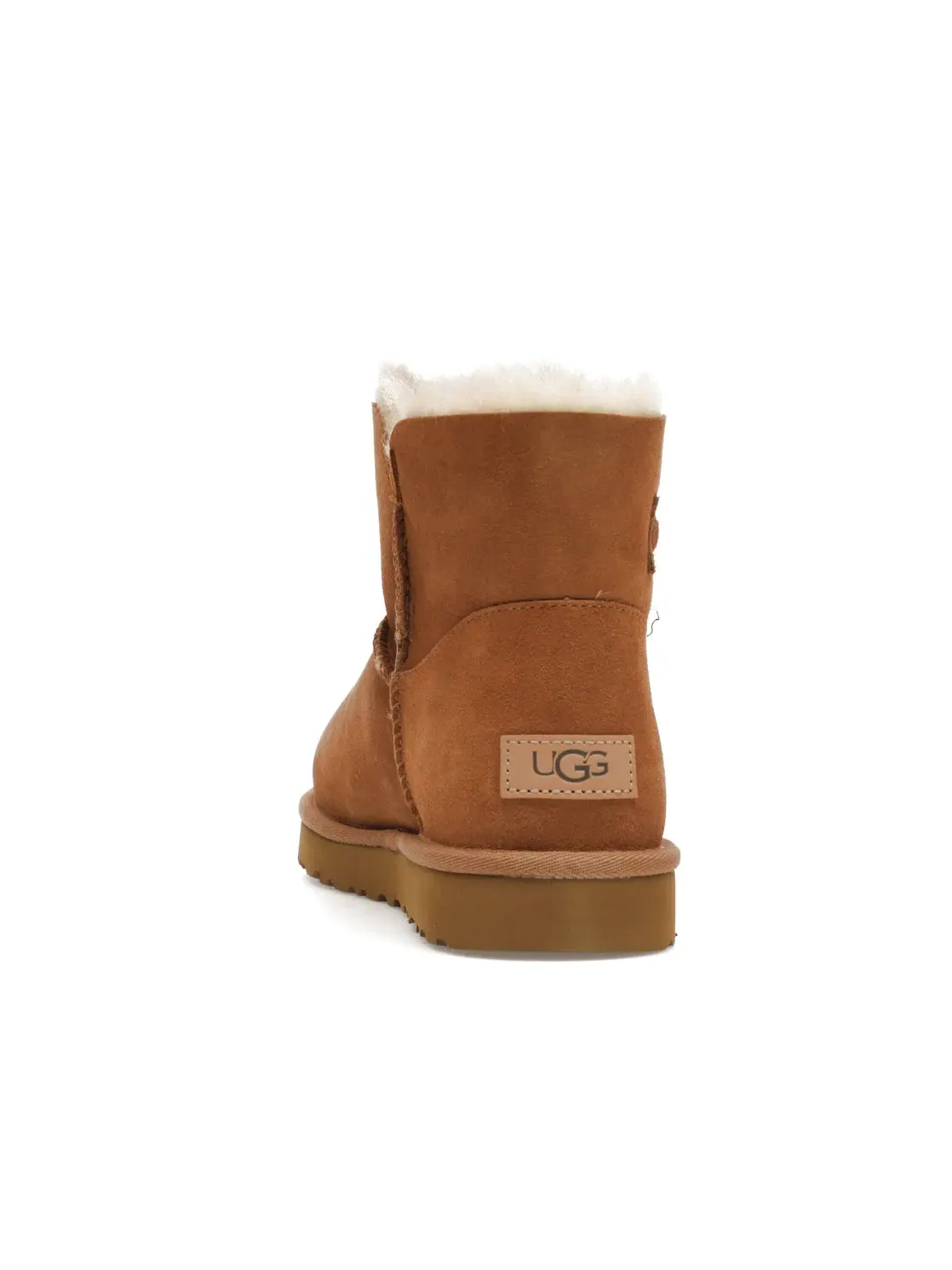 Ботинки женские UGG Mini Bailey Button II — изображение 4 из 4, каштановый