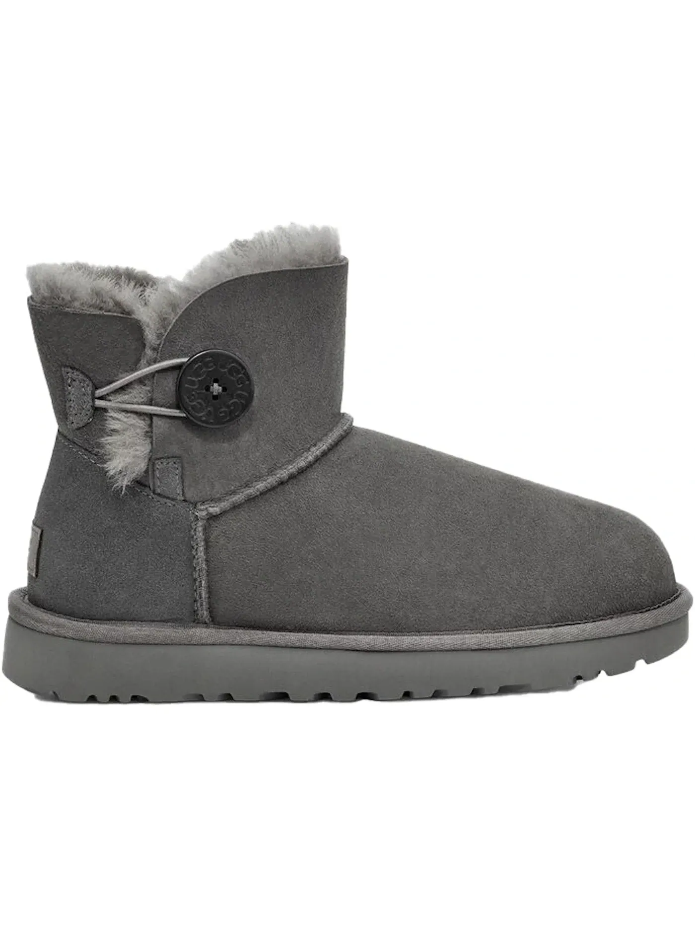 Сапоги женские UGG Mini Bailey Button II — изображение 1 из 1, серый
