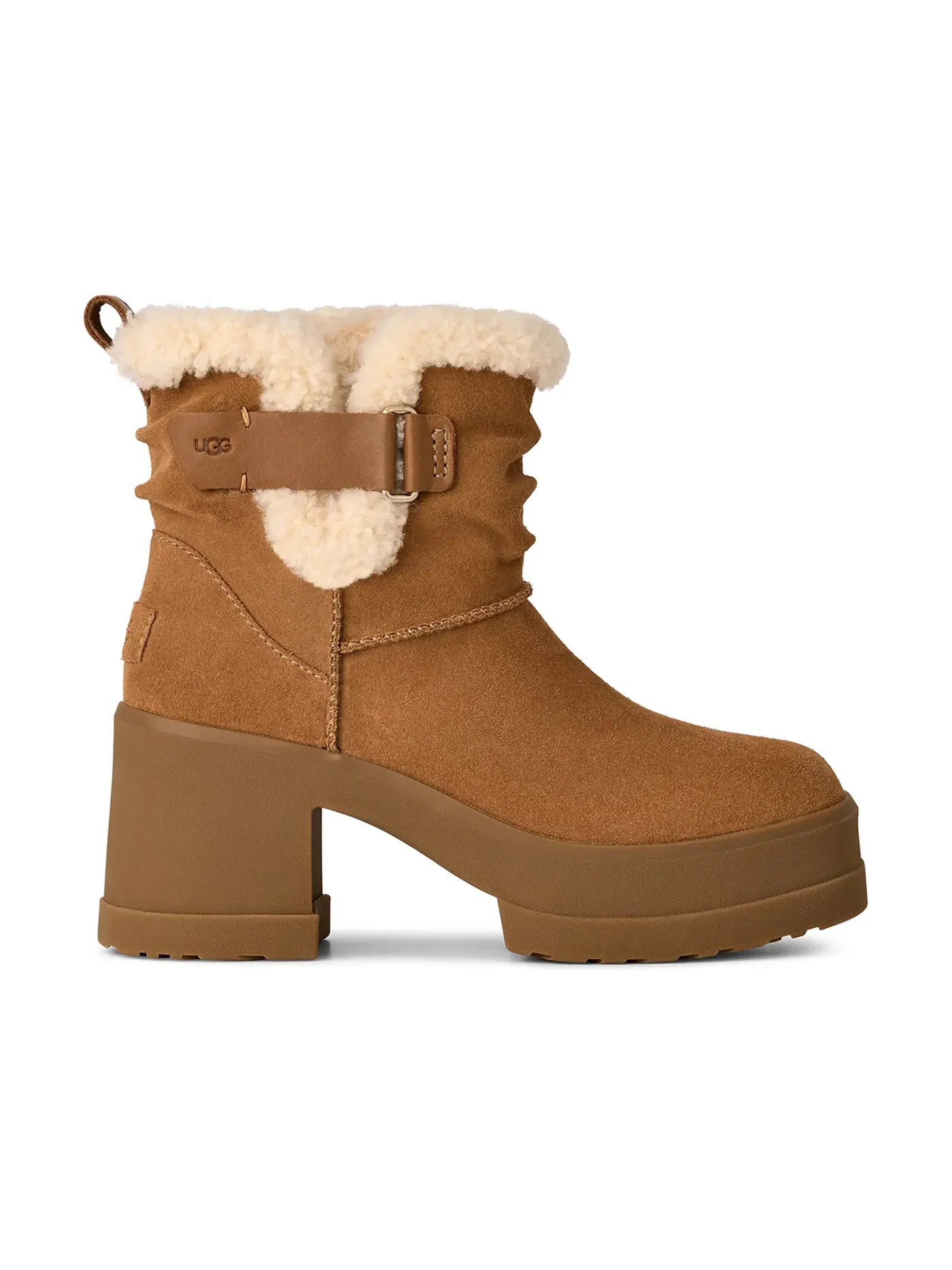 Ботинки женские UGG Moxy Pull On — изображение 1 из 1, каштановый