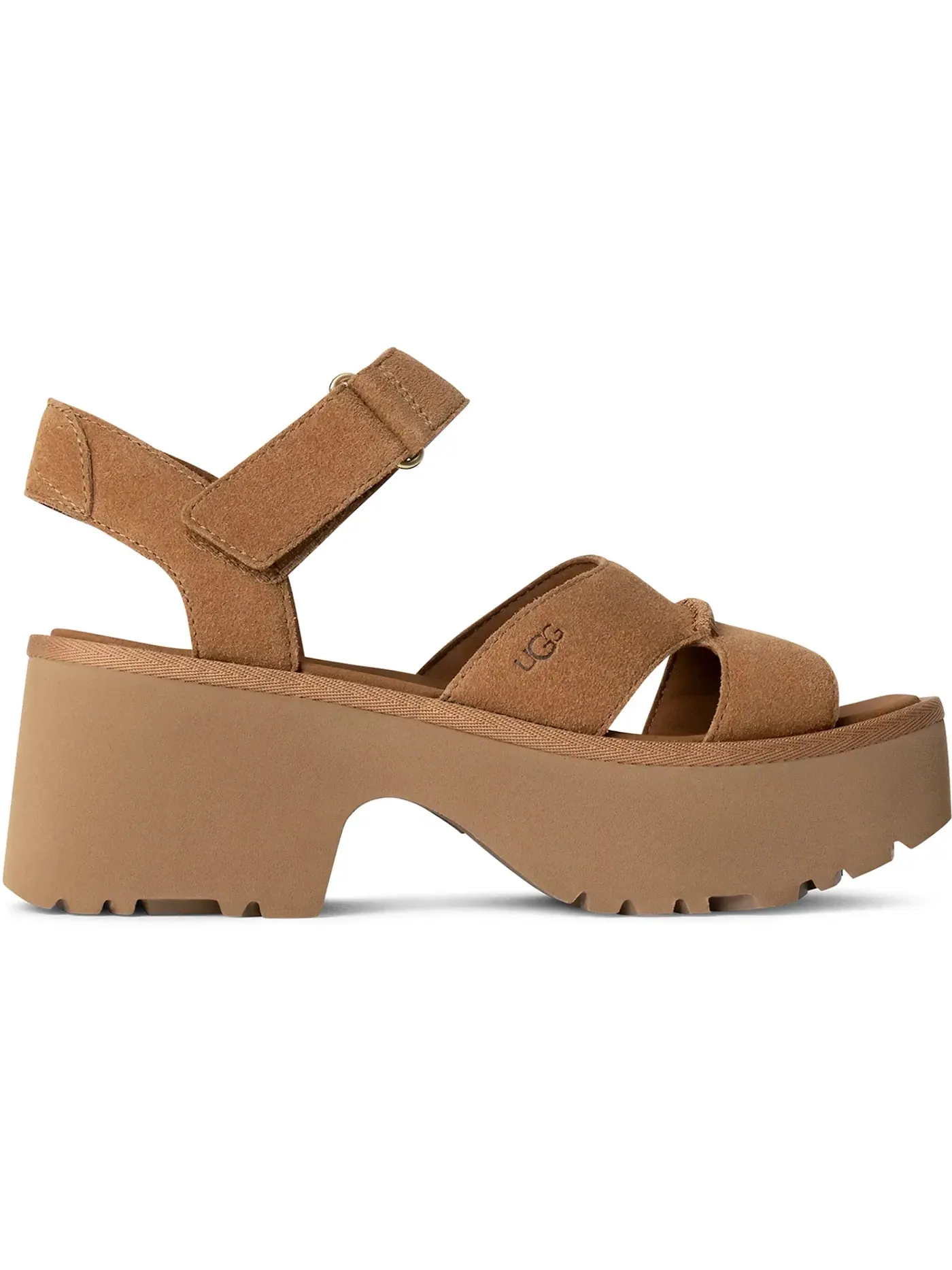 Сандалии женские UGG New Heights — изображение 1 из 1, каштановый